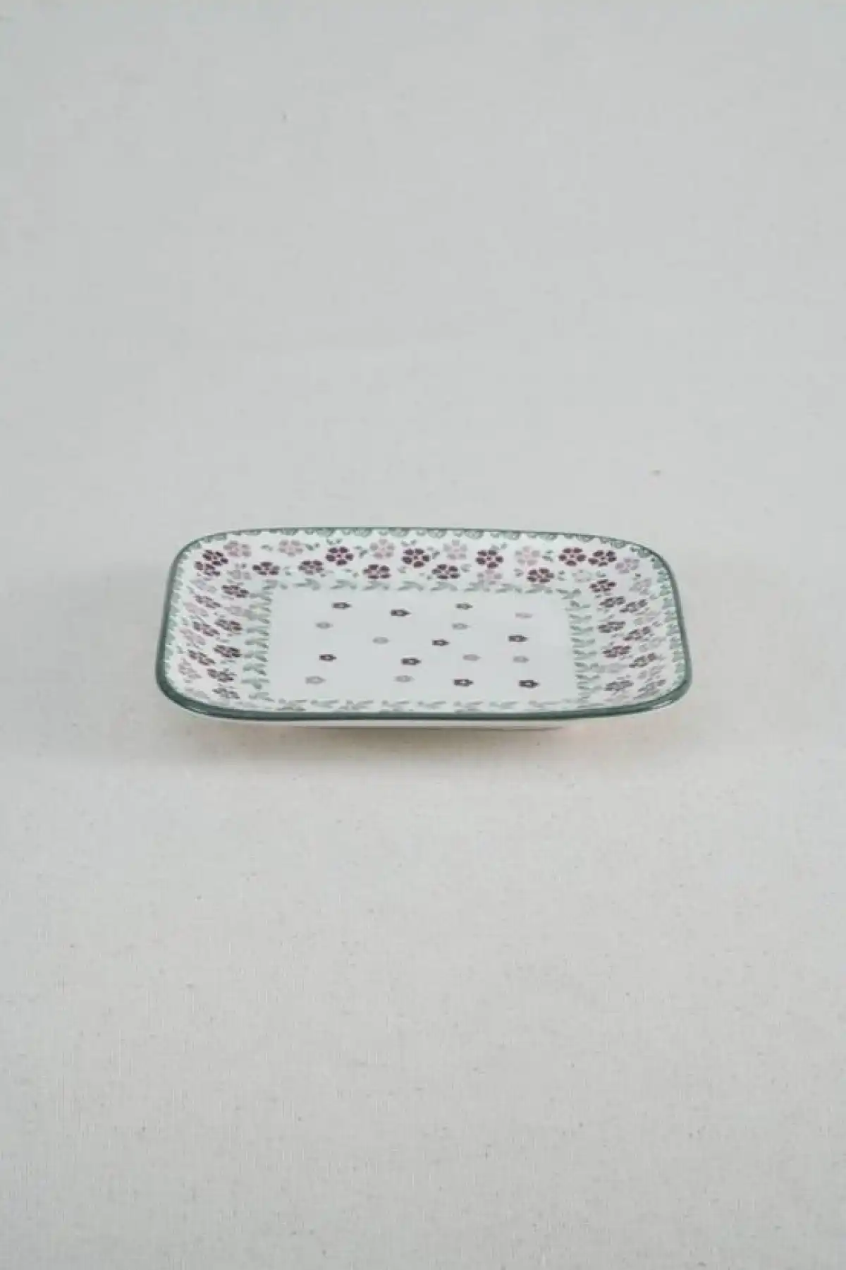 Acar Luise Çiçek Desenli Porselen Tabak 6lı 19 cm