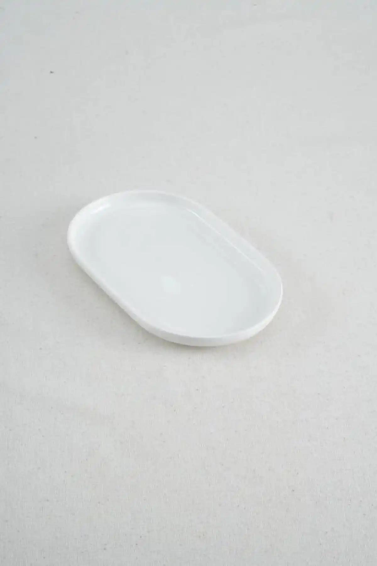 Acar Porselen Beyaz Oval Tabak 20x12,5 cm
