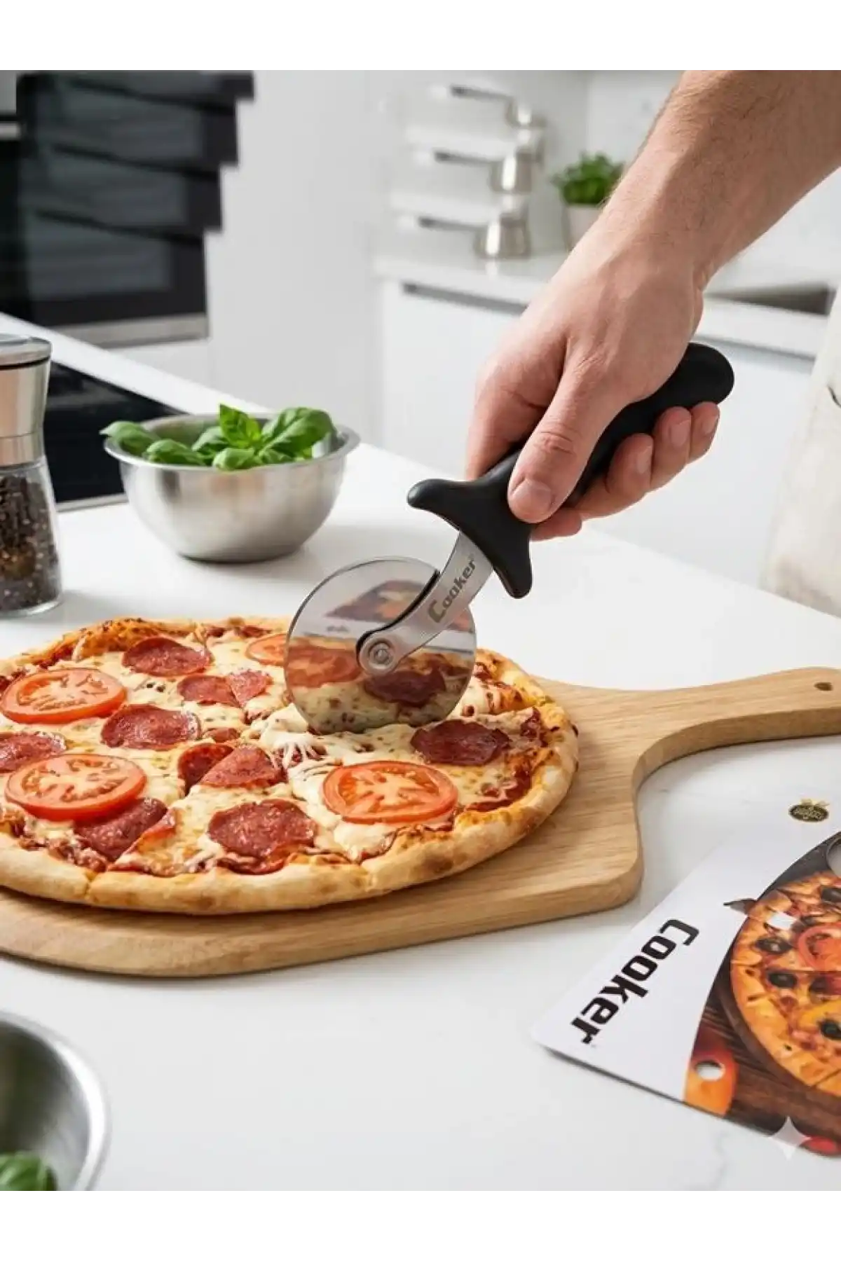 Cooker Pizza Kesme Ruleti 9 cm