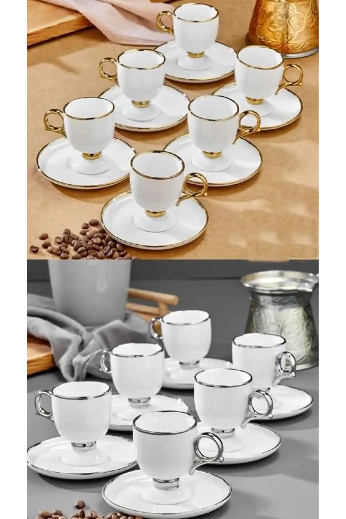 Cok Porselen 6lı Kahve Seti