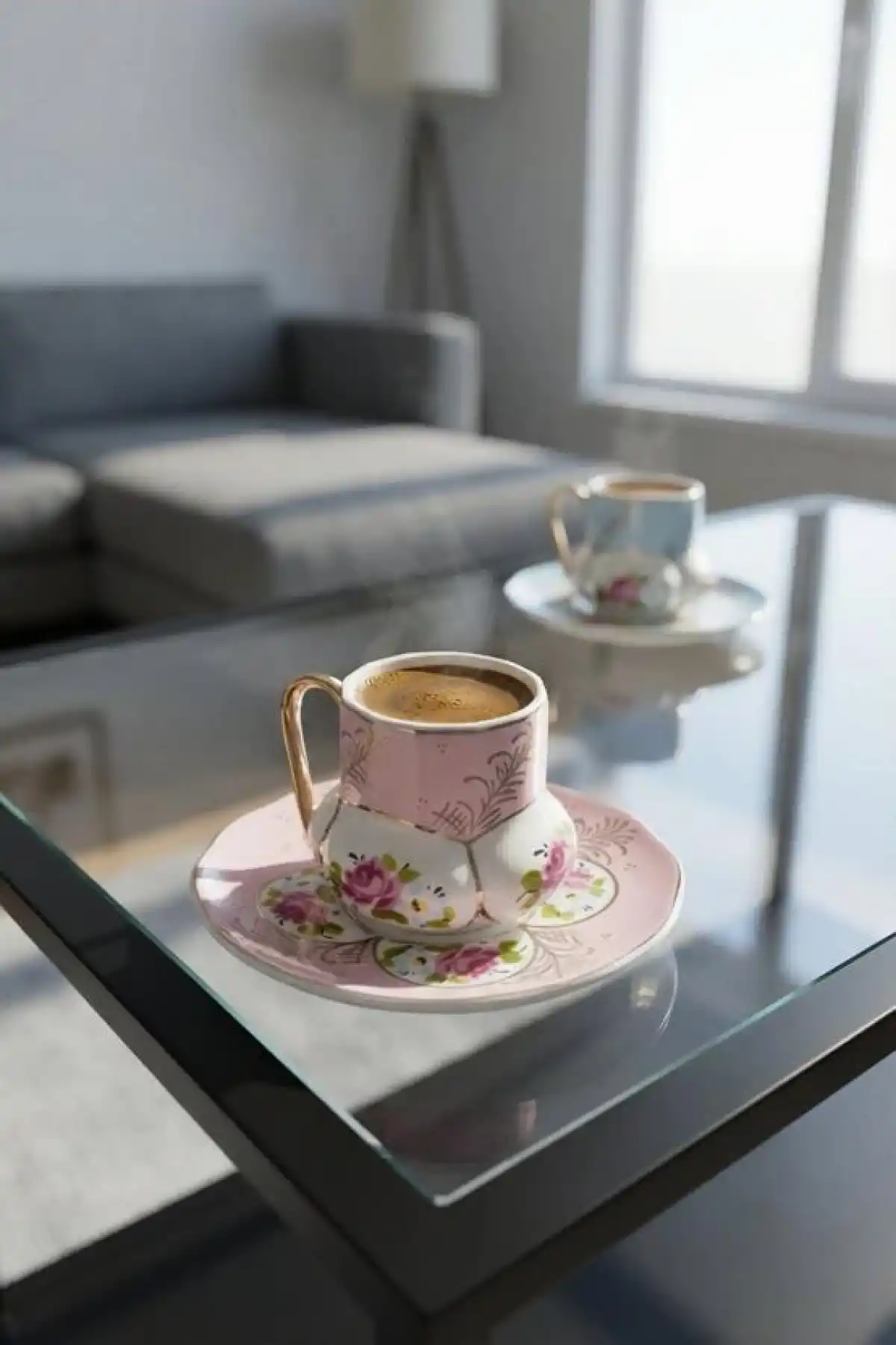 Acar Porselen 6lı Kahve Seti