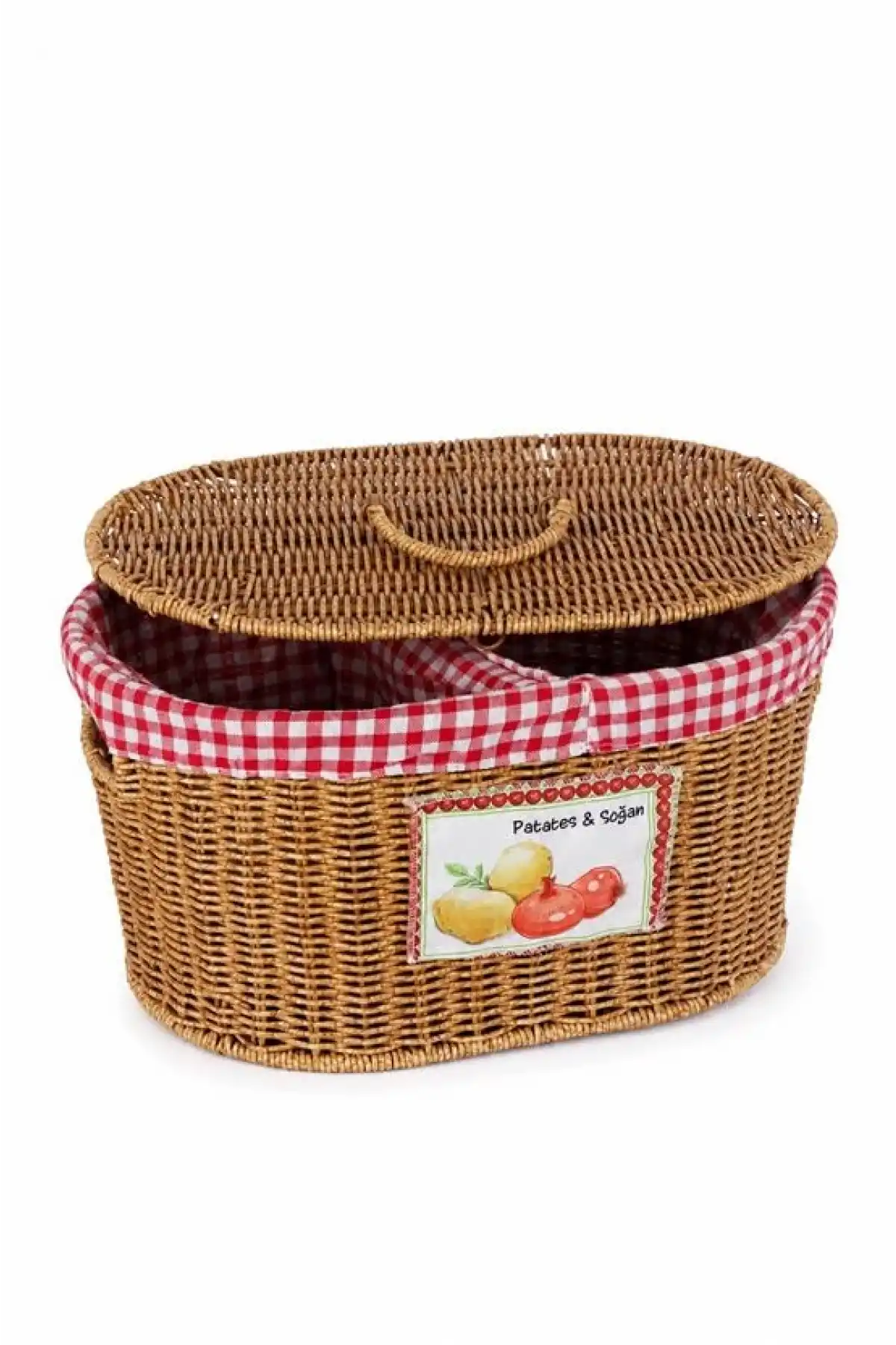 Cos Bölmeli Rattan Patates-Soğanlık