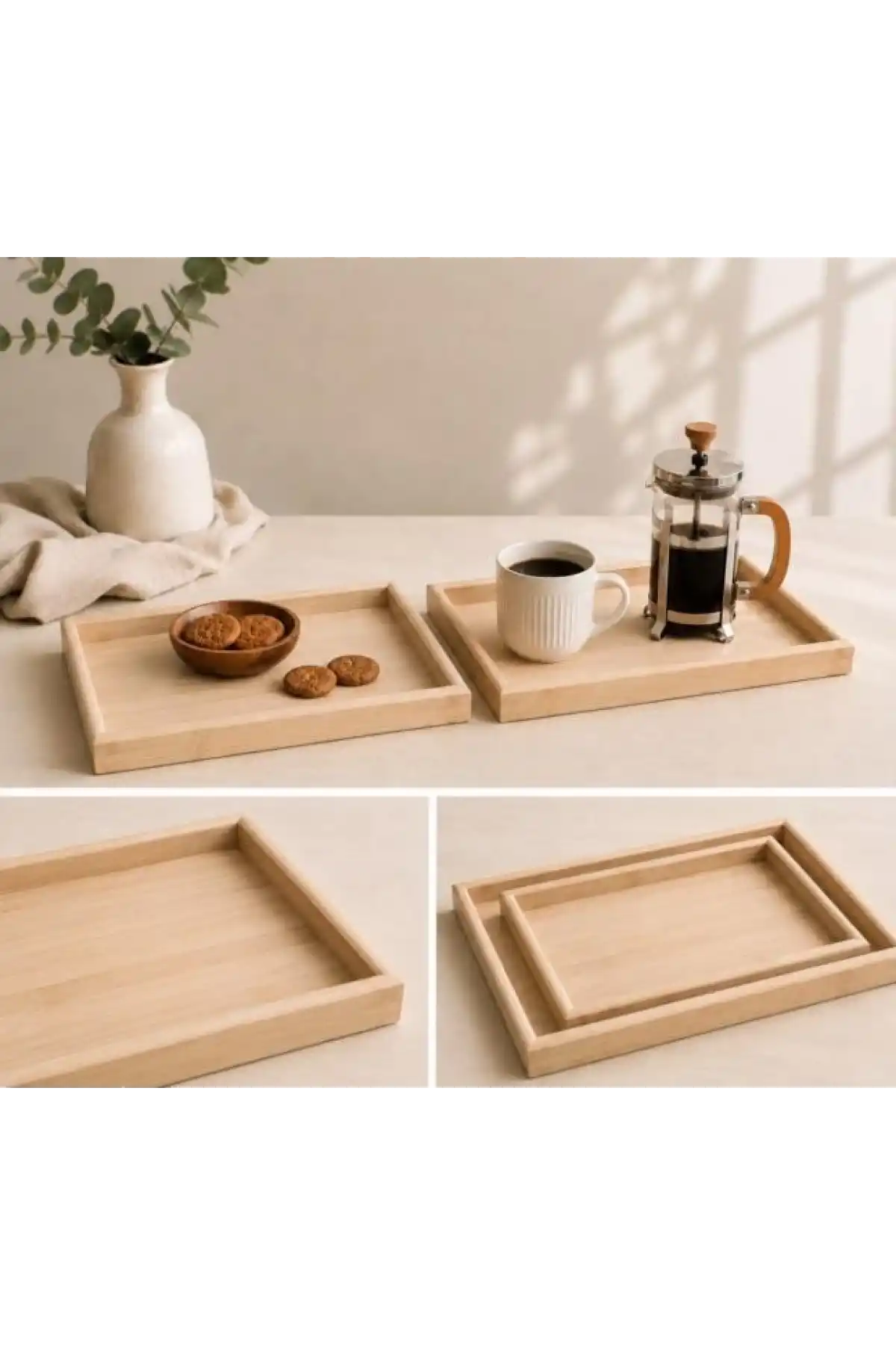 Bls Ahşap 30x20x3.5cm Tepsi