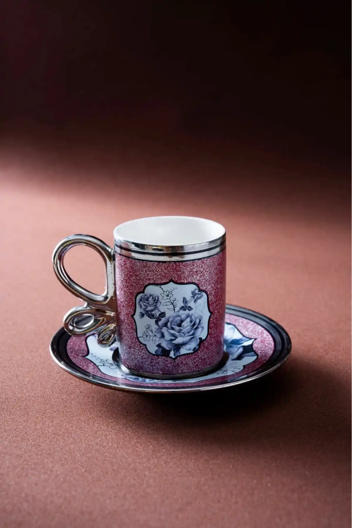 Acar ACA SHP8261 Desenli Porselen Kahve Seti 6lı