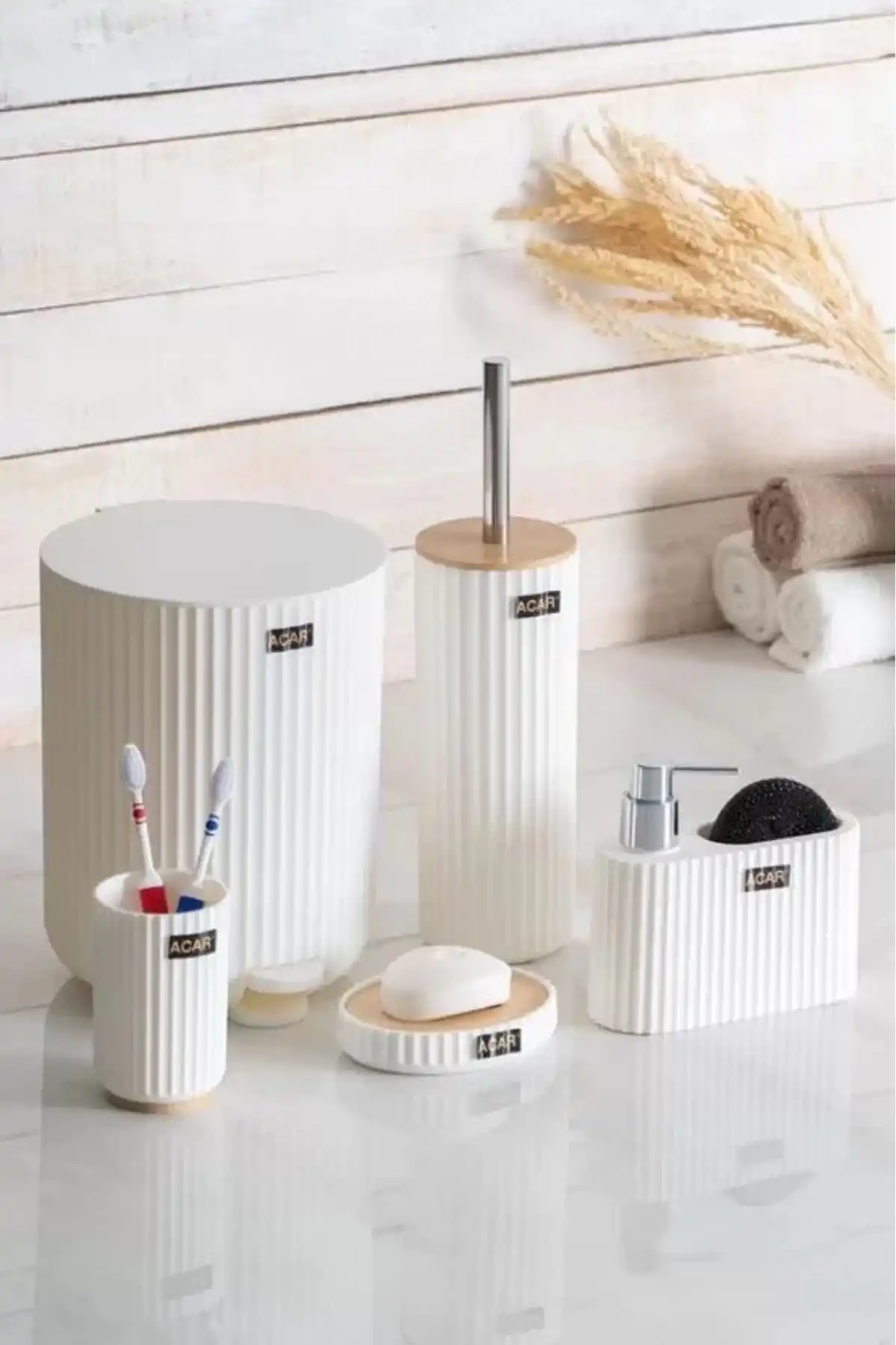 Acar AKR6467 Astoria Plastik Banyo Seti 5li