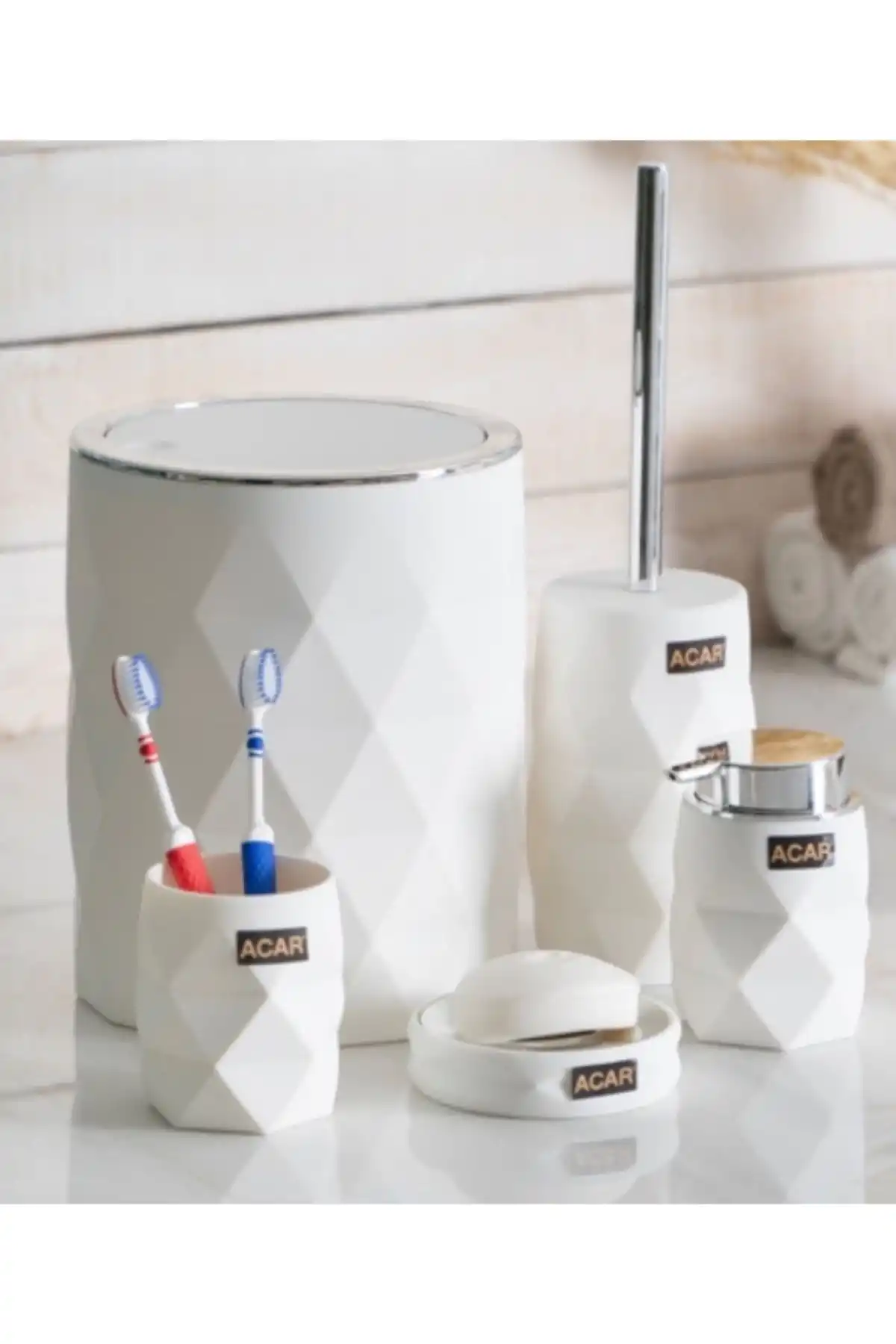 Acar AKR6468 Akrilik Astoria Banyo Seti 5 Li (Tekli)