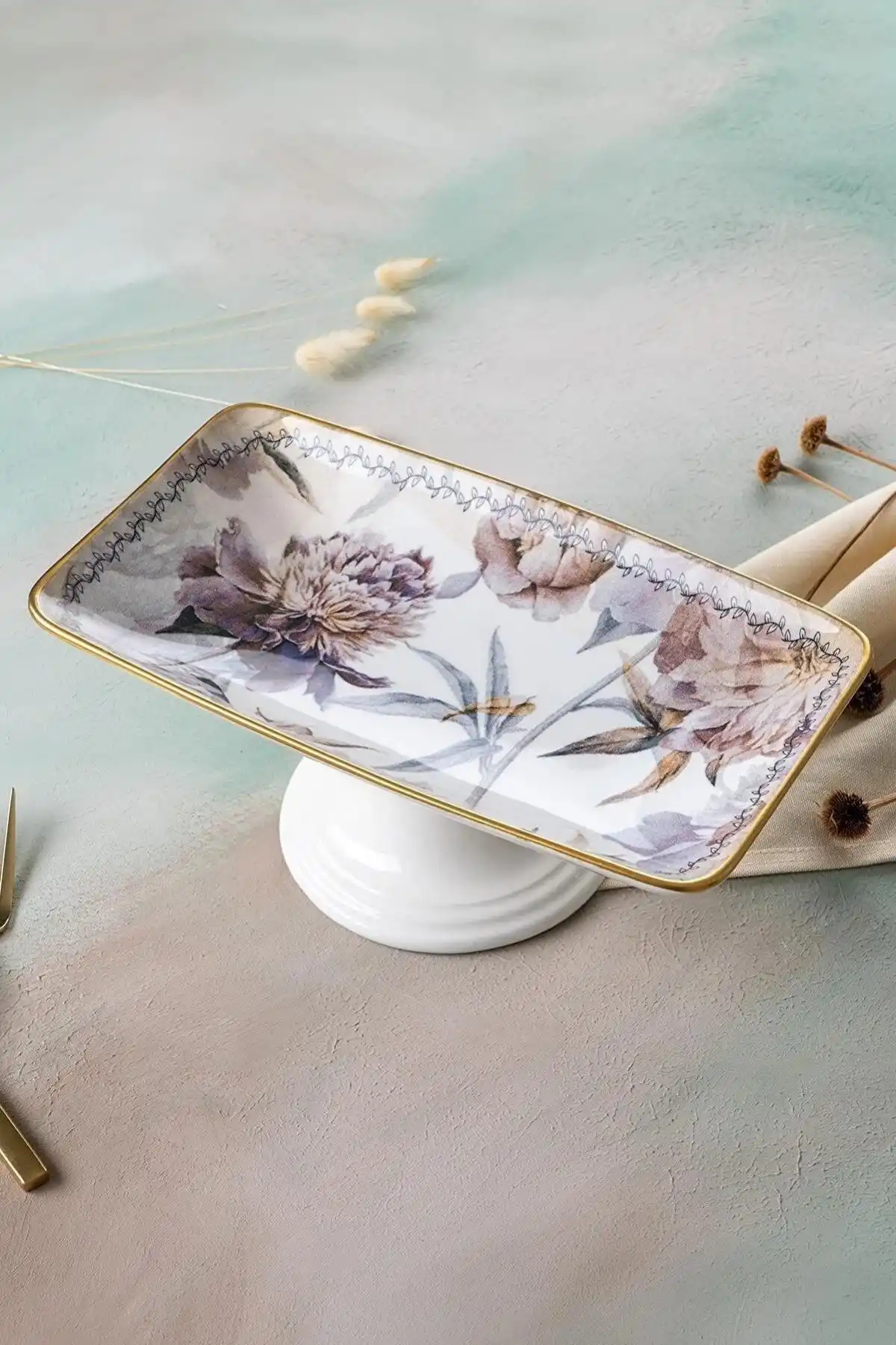 Acar HCA6416 Ayaklı Sunum Tabağı 28 cm