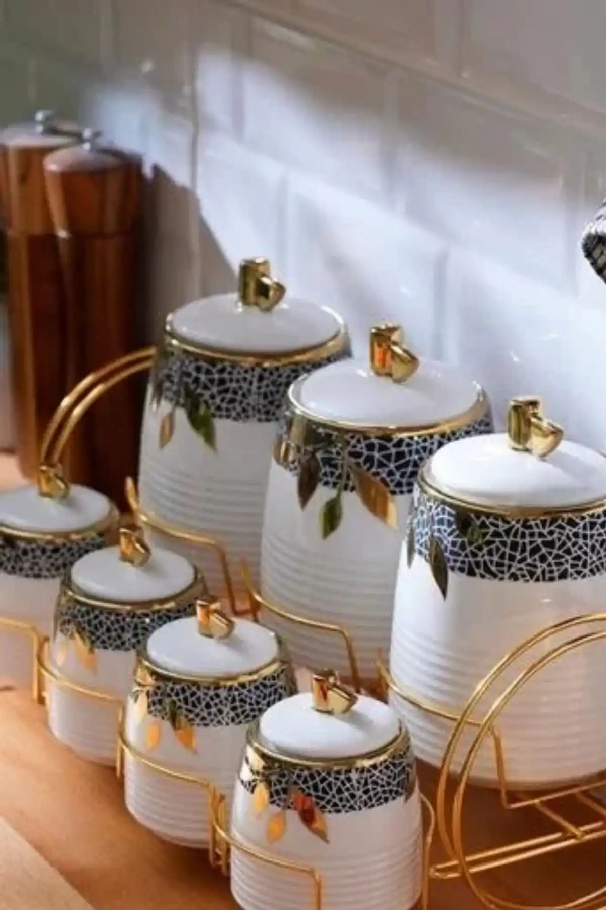 Acar KAI7510 Porselen Baharatlık Takımı 7 Li