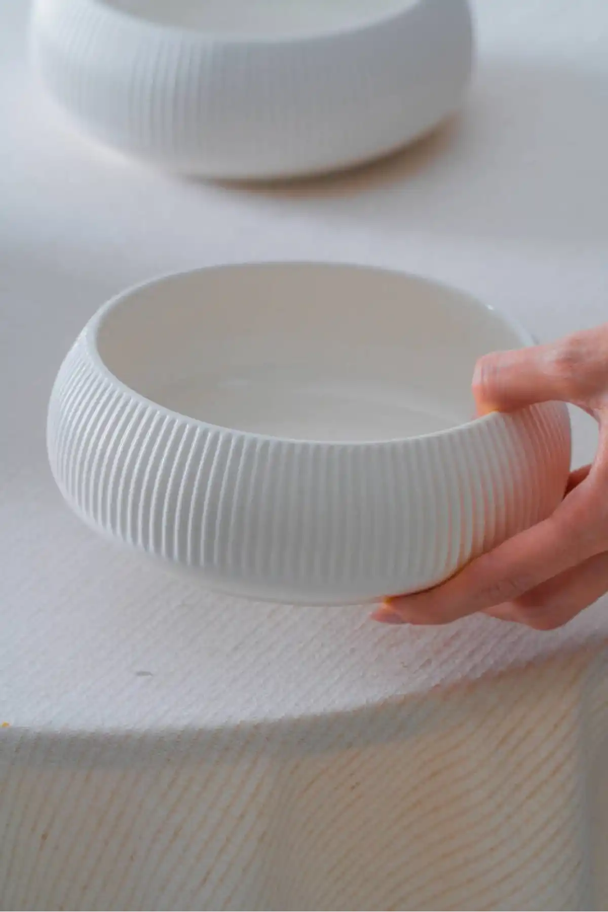 Acar Linea Porselen Beyaz Yuvarlak Kase 17x6 cm