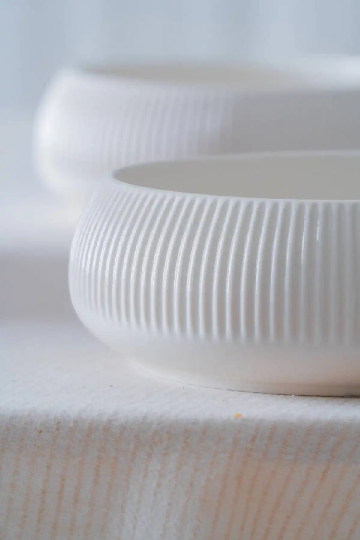 Acar Linea Porselen Beyaz Yuvarlak Kase 17x6 cm