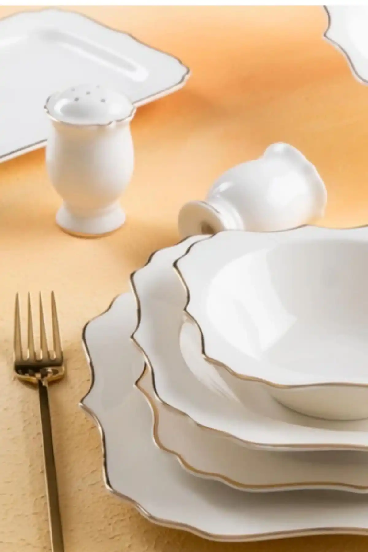 Acar LRN22.0115 Beyaz Porselen Yemek Takımı 29 Parça