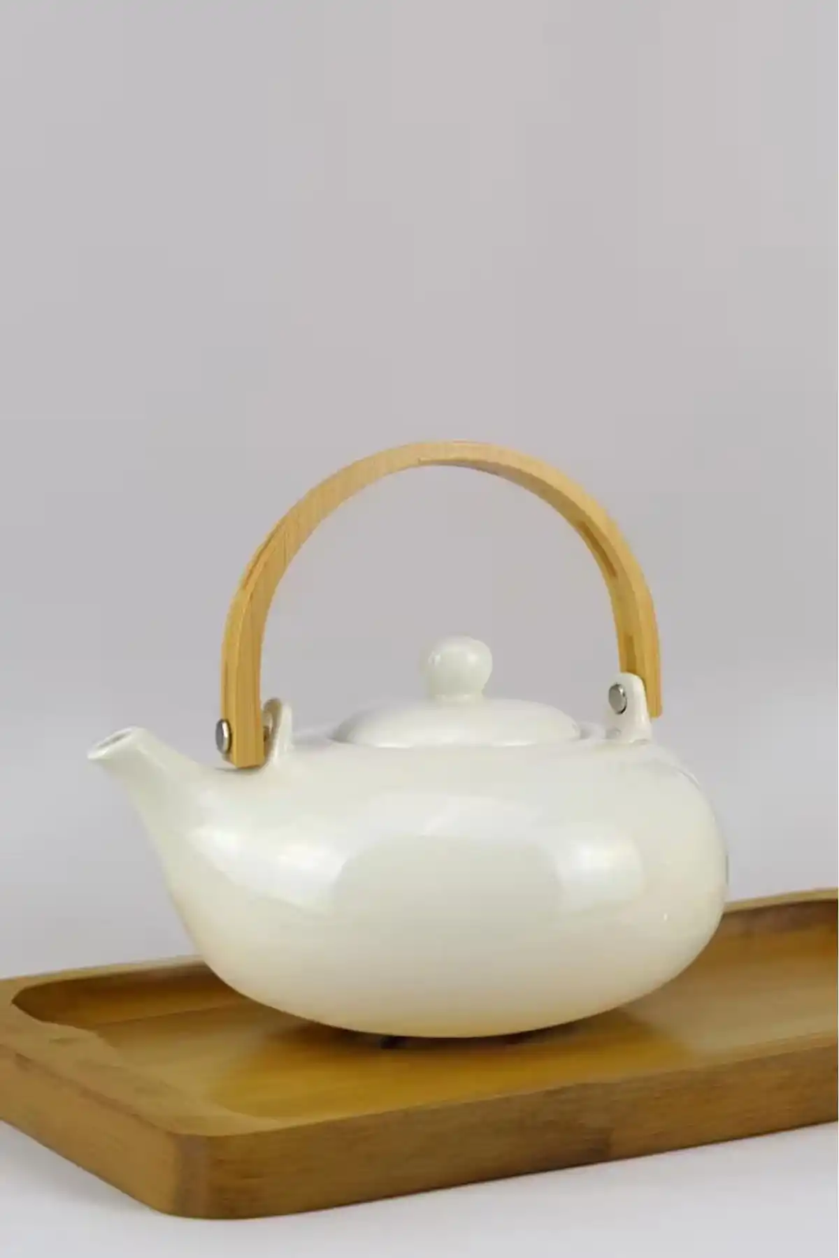 Acar PORJ5197 Beyaz Porselen Çaydanlık 750 ml