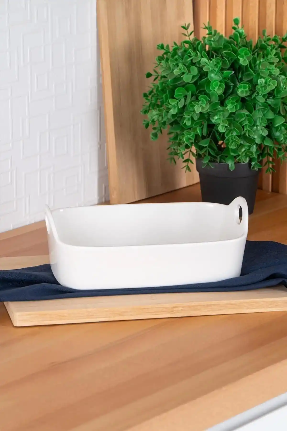 Acar SCT5397 Dikdörtgen Porselen Kase 25 cm