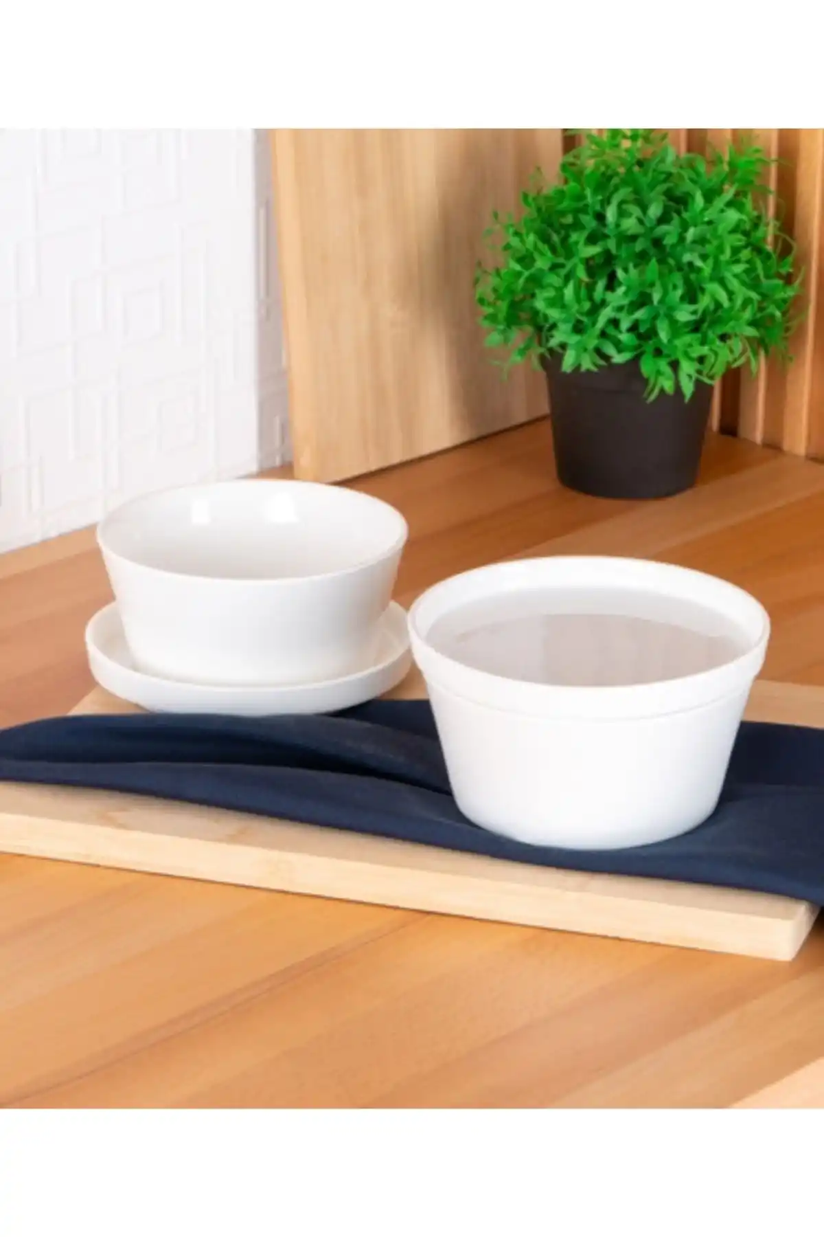 Acar SCT5425 Bianco Porselen Kapaklı Fırın Kabı 14.5 Cm Tekli