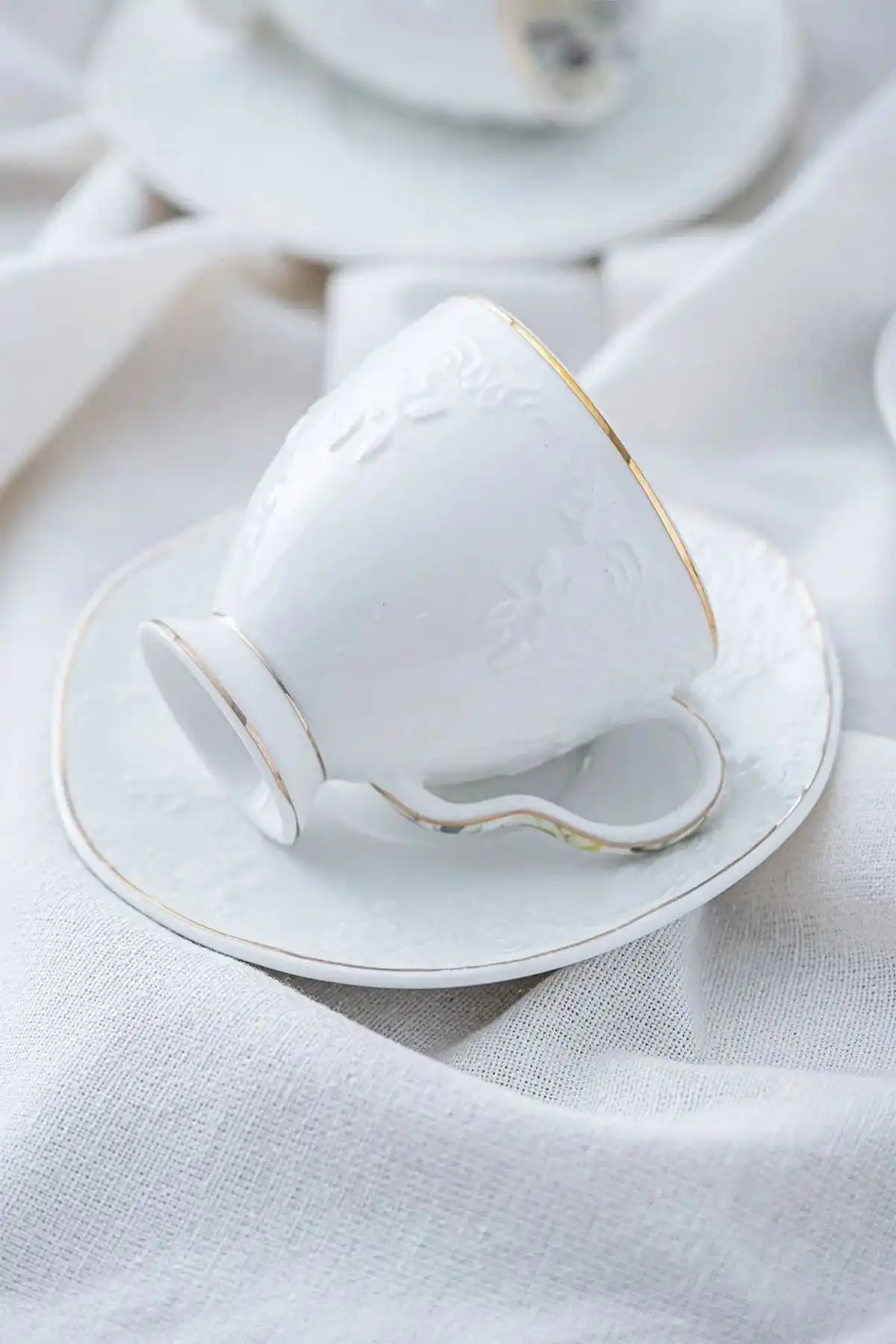 Acar SYT5714 Desenli Porselen Kahve Fincanı Takımı 6lı