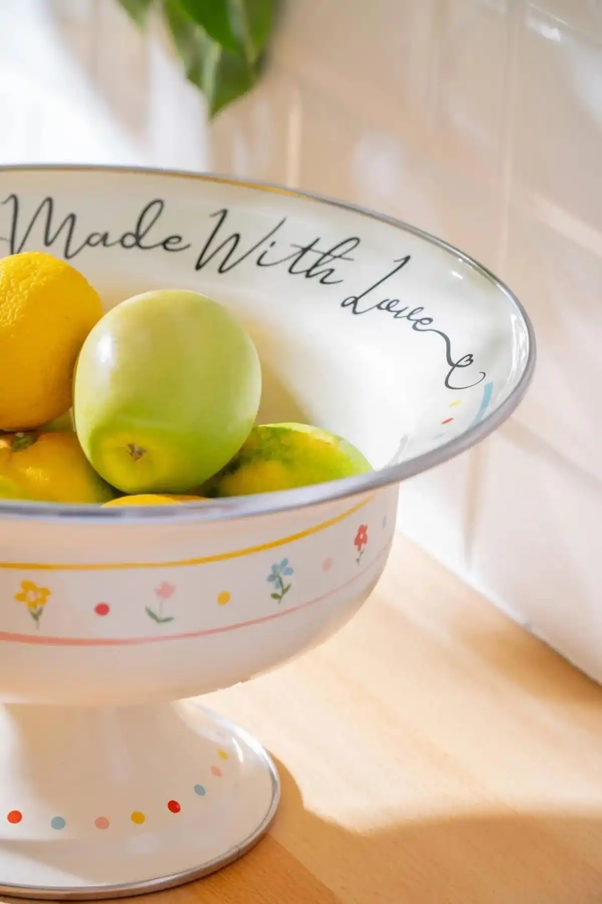 Acar XAP7711 Emaye Ayaklı Meyvelik 28 cm