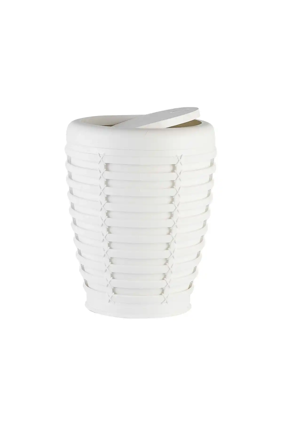 Ansan ANS E21-01 Palm Plastik Beyaz Tuvalet Kovası 23,5 x 30 cm 7,5 L