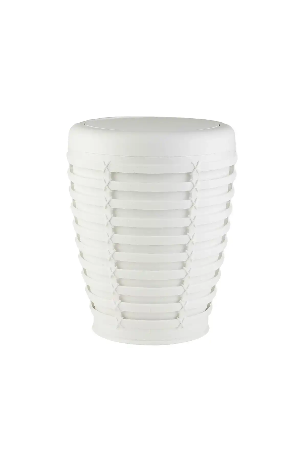 Ansan ANS E21-01 Palm Plastik Beyaz Tuvalet Kovası 23,5 x 30 cm 7,5 L