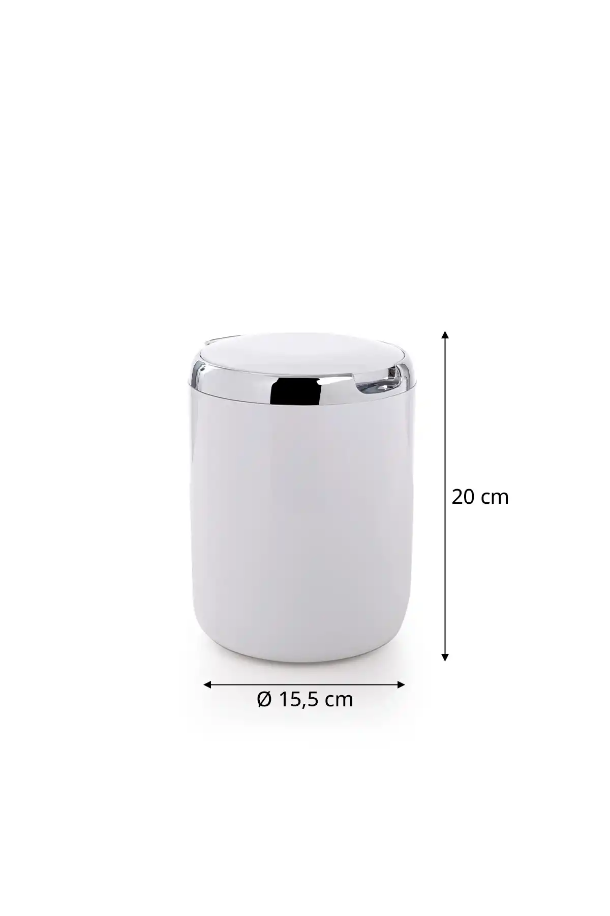 Ansan ANS E29-01 Pasifik Beyaz Plastik Mutfak Kovası 15,5 x 20 cm 3 L