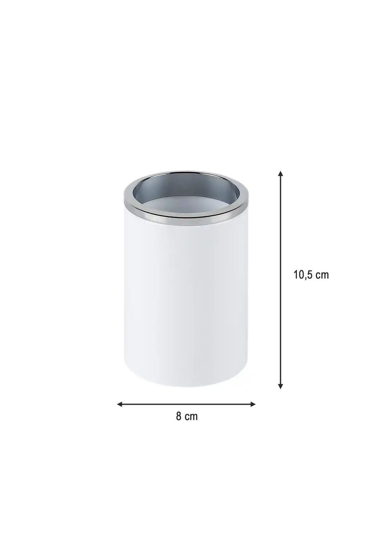 Ansan ANS E33-01 Lenox Plastik Beyaz Diş Fırçalık 8 x 10,5 cm