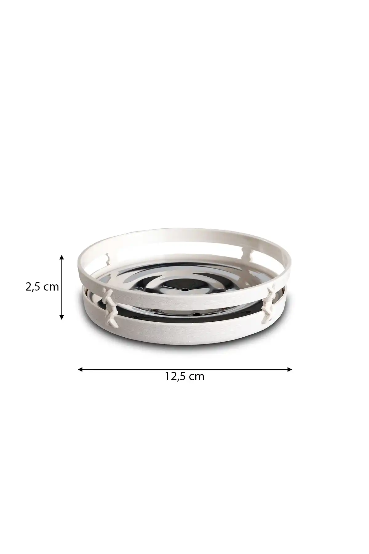 Ansan ANS E58-09 Palm Plastik Bej Renk Katı Sabunluk 12, x 2,5 cm