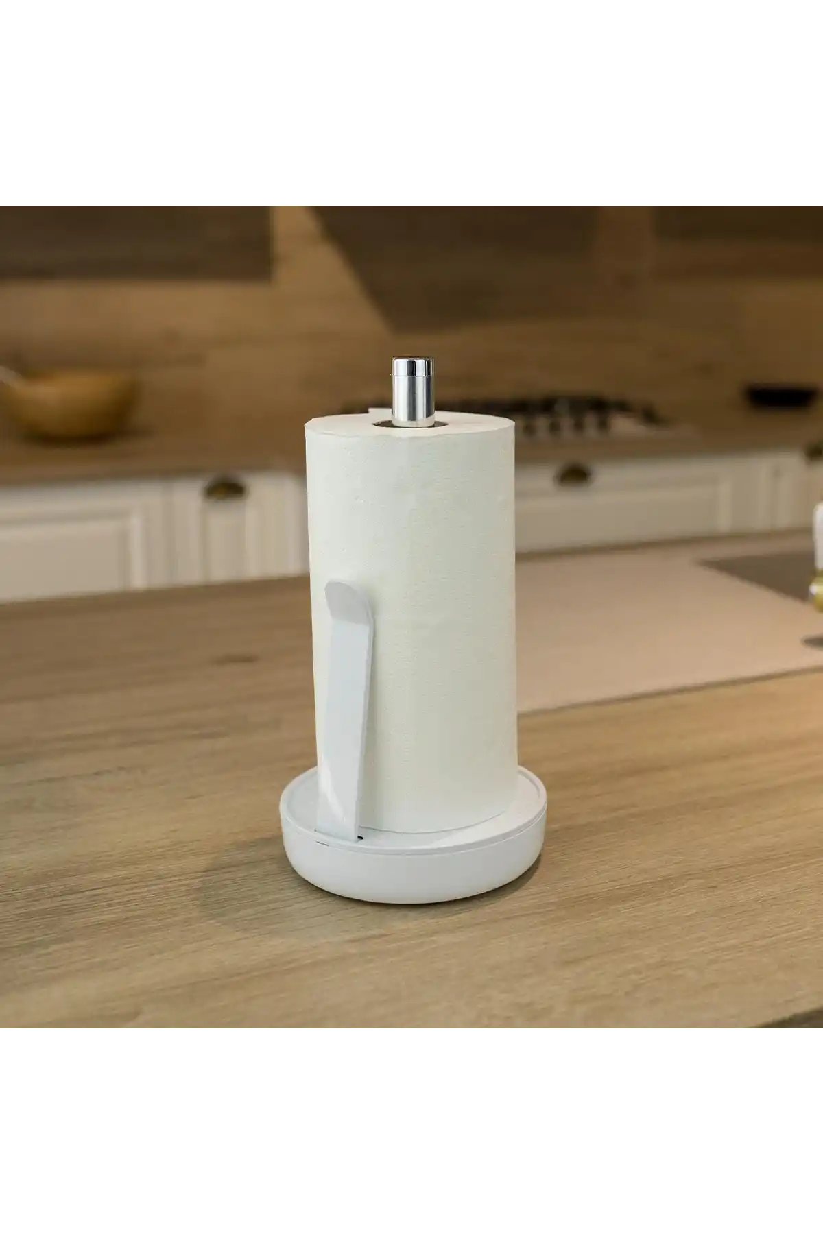 Ansan ANS E68-01 Plastik ve Çelik Beyaz Kağıt Havluluk 16,5 x 30 cm