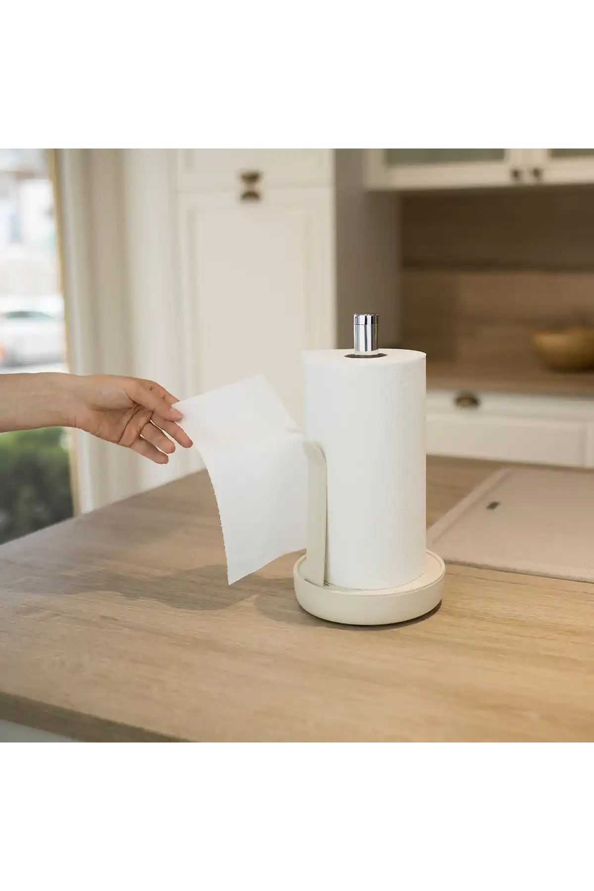 Ansan ANS E68-09 Plastik ve Çelik Bej Kağıt Havluluk 16,5 x 30 cm