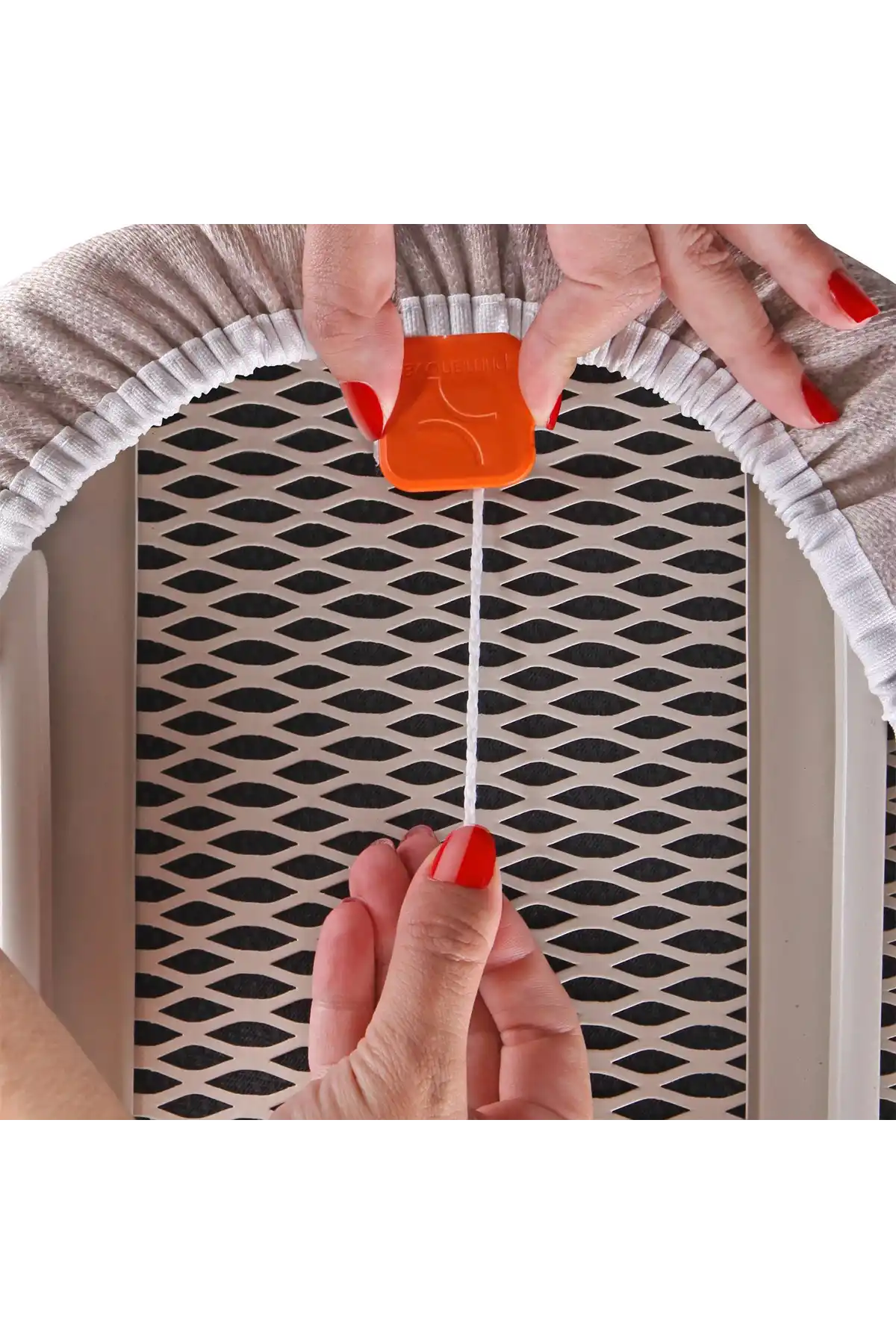 Ansan ANS E93-09 Almeda Bej Çelik Ütü Masası 130x43x90 cm