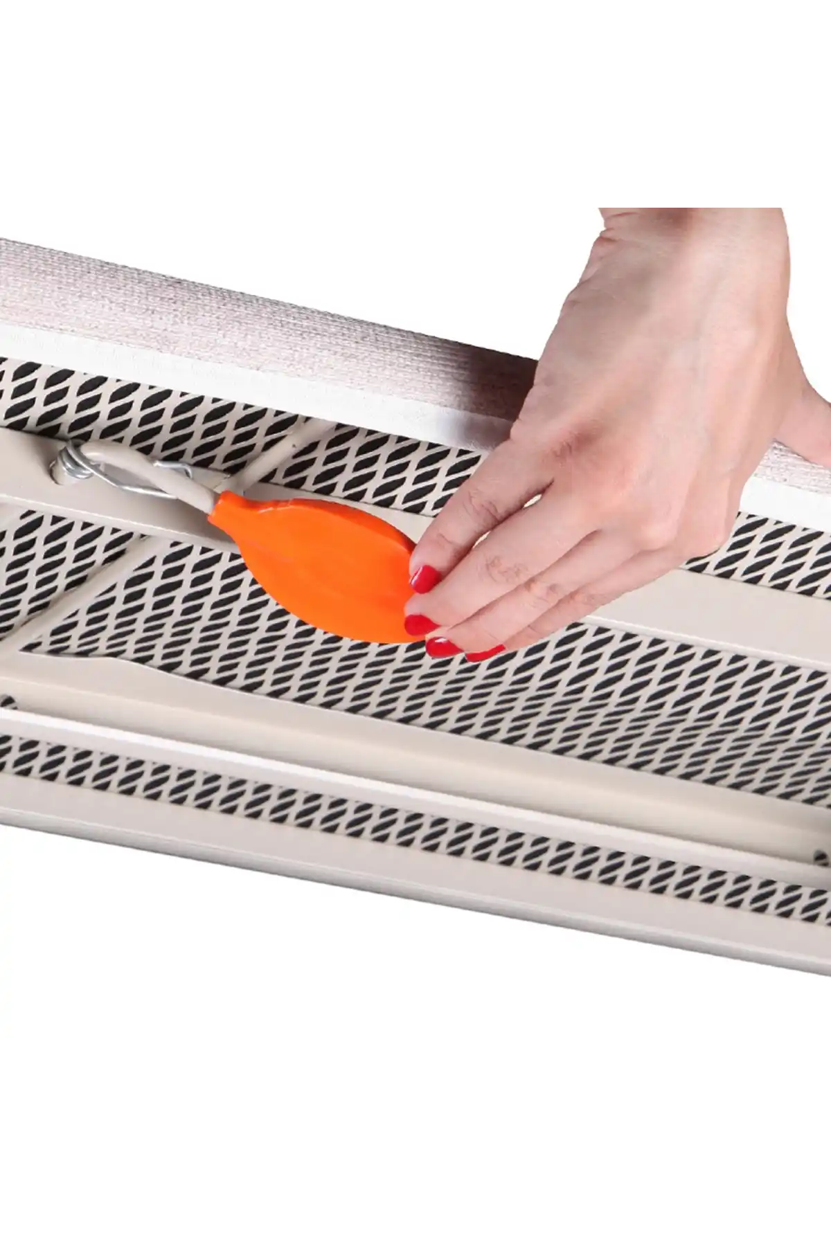 Ansan ANS E93-09 Almeda Bej Çelik Ütü Masası 130x43x90 cm