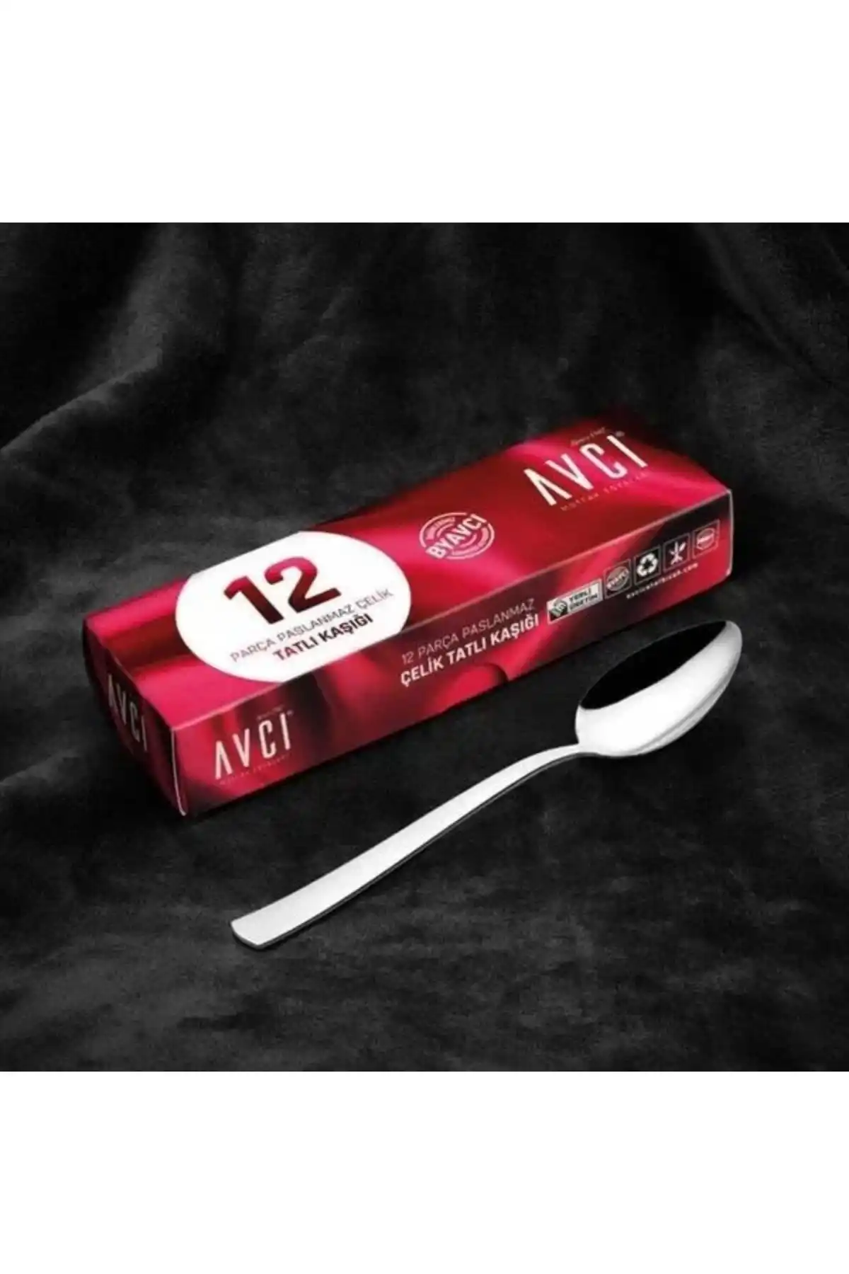 Avcı 415 İstanbul Çelik Tatlı Kaşığı 12li