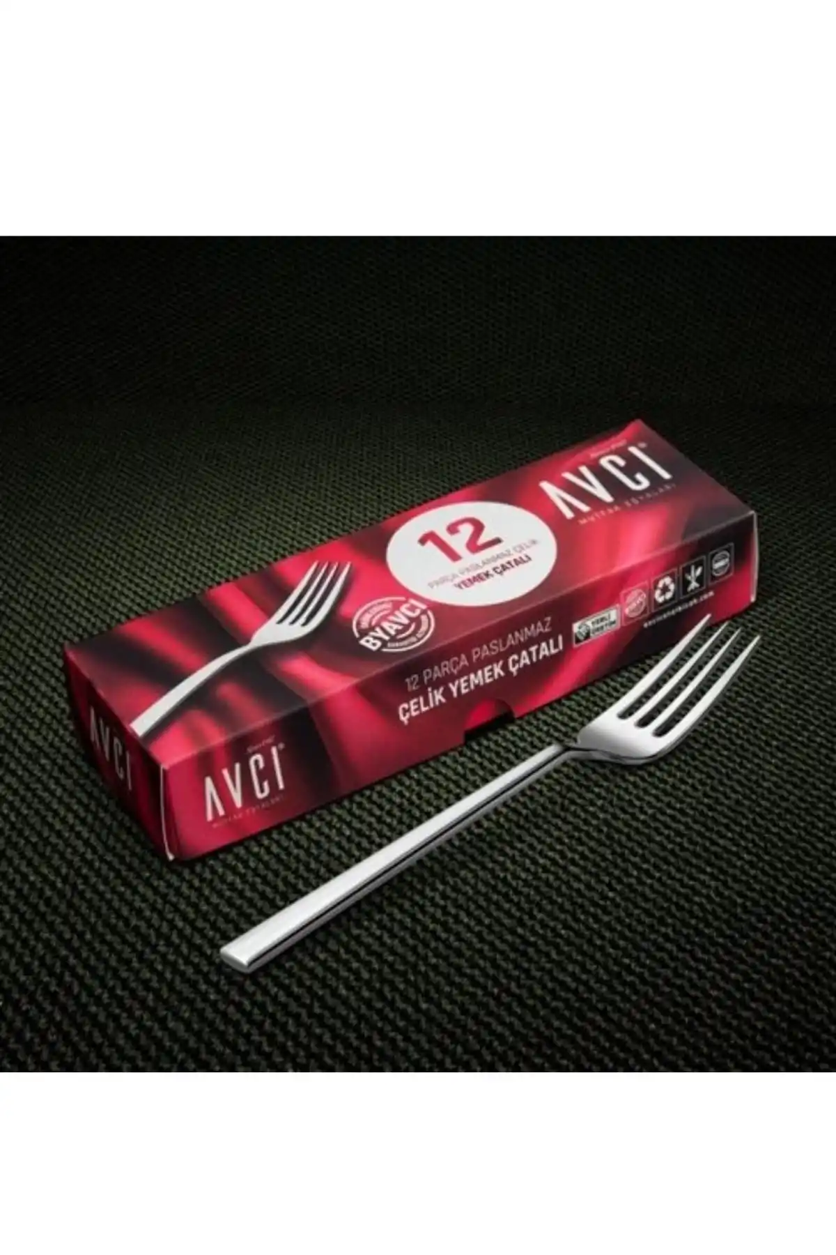 Avcı 916 Klas Tatlı Çatalı 12li