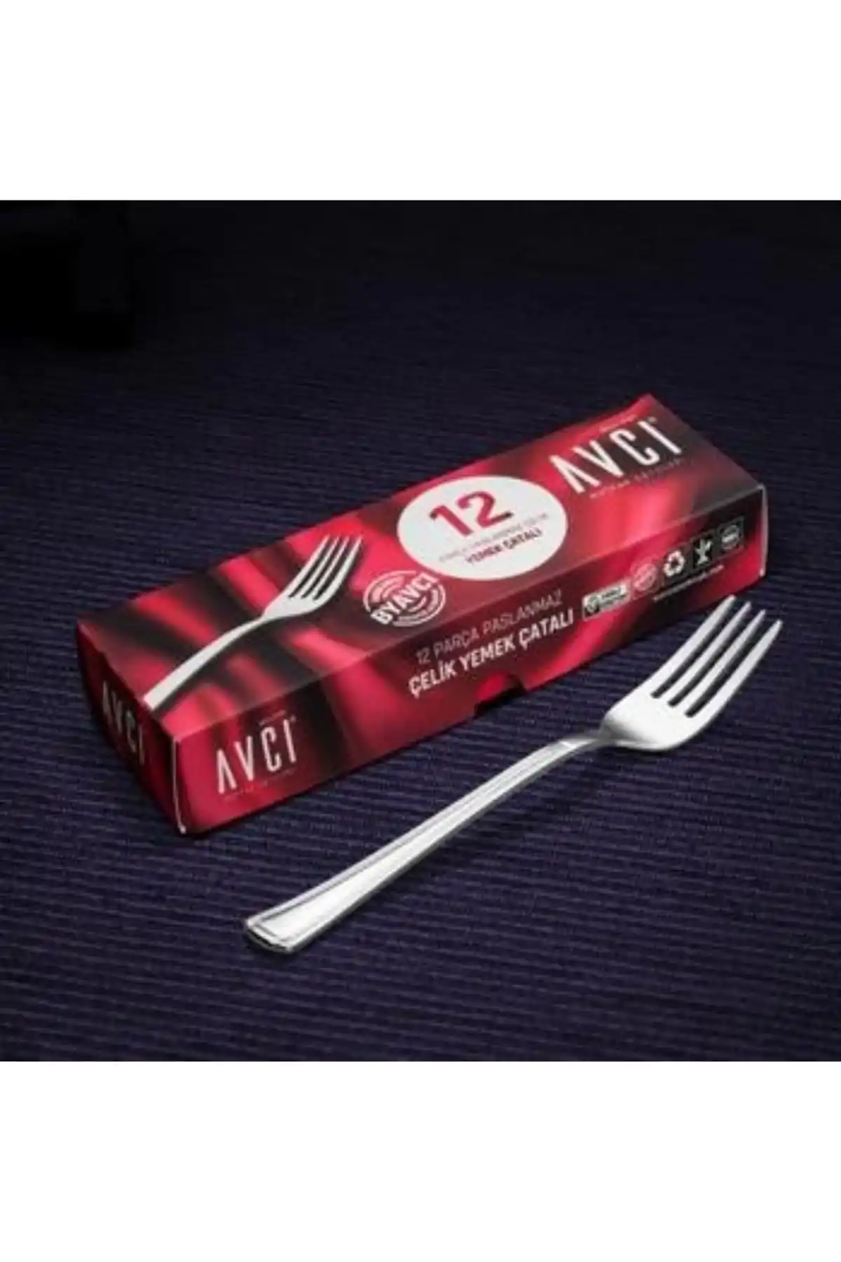 Avcı AVC 113 Narin Yemek Çatalı 12li