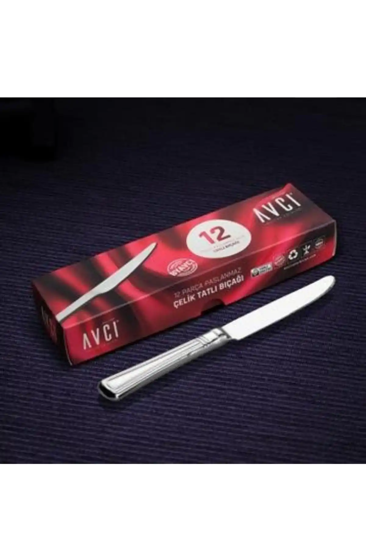 Avcı AVC117 Narin Tatlı Bıçağı 12li