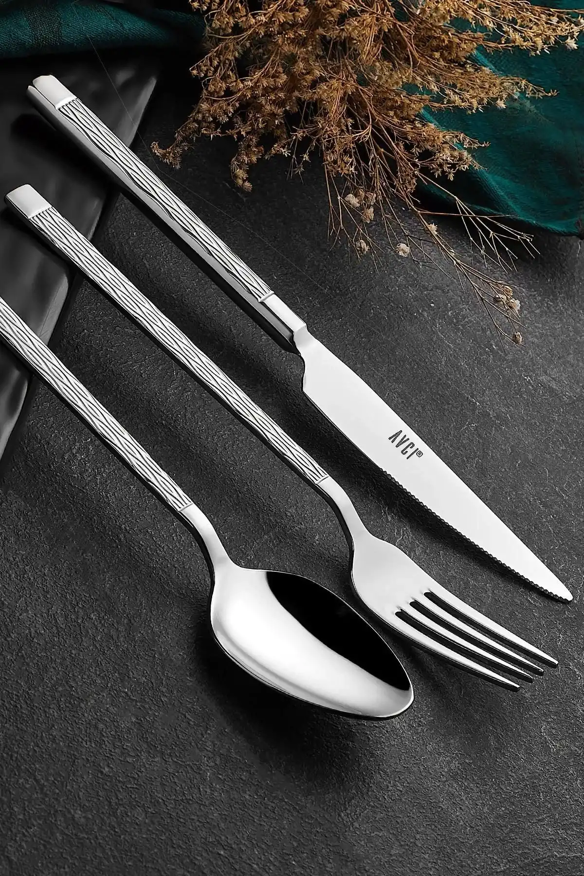 Avcı AVC863 Pera Çatal Bıçak Kaşık Takımı 36 Parça