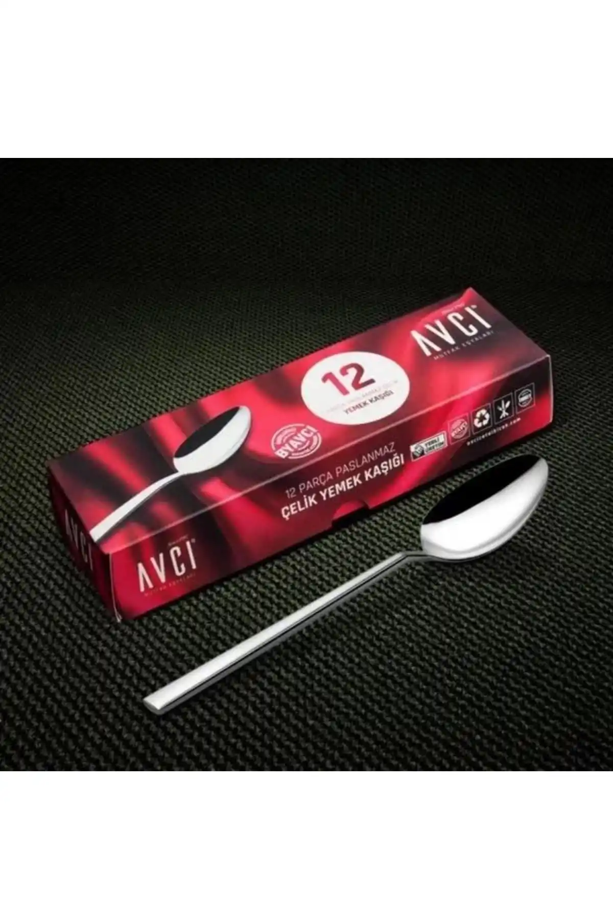 Avcı ST100 Star Yemek Kaşığı 3 mm 12li