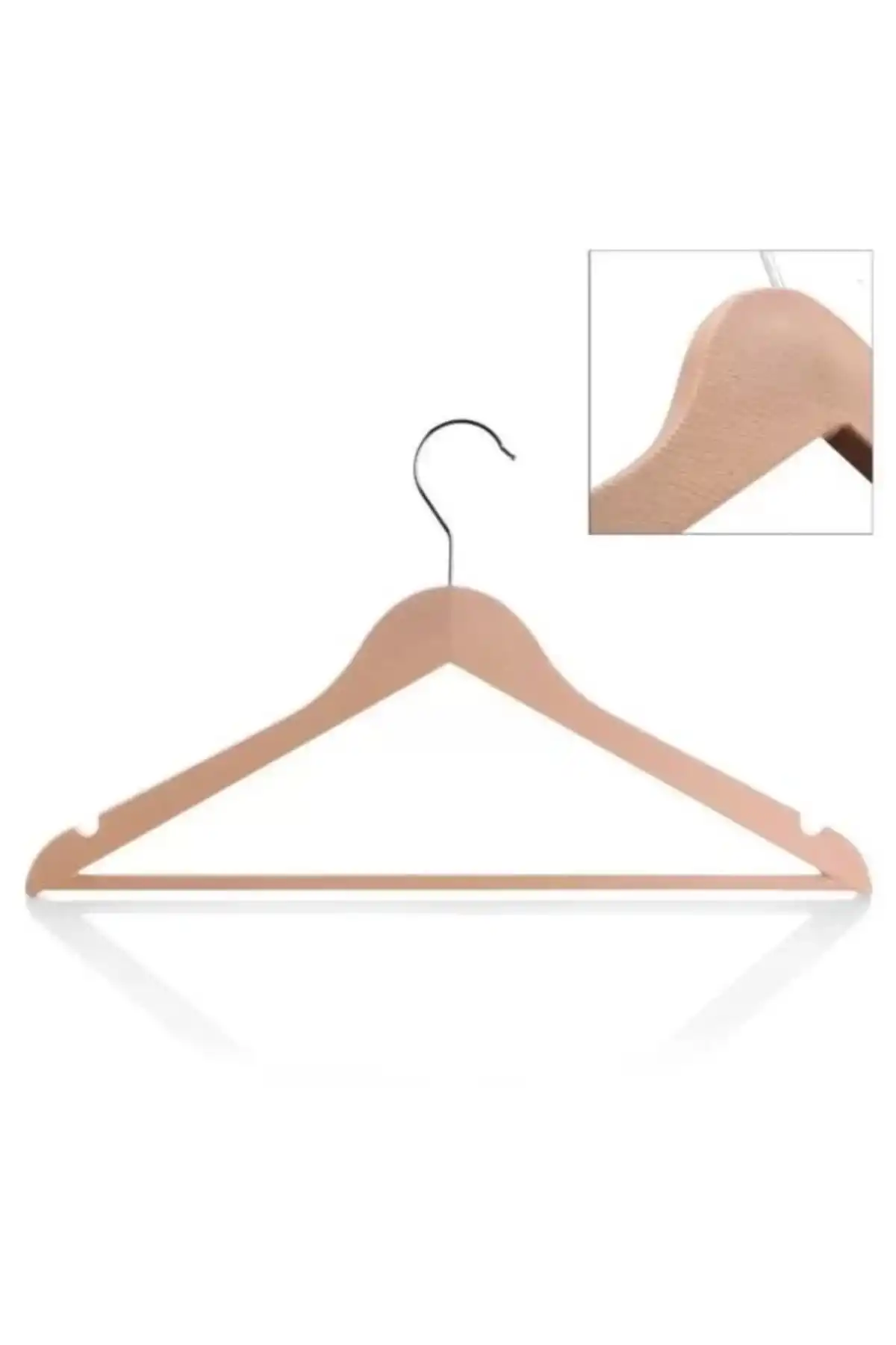 Balsa BLS 01 Krem Plastik Elbise Askısı 6 Lı