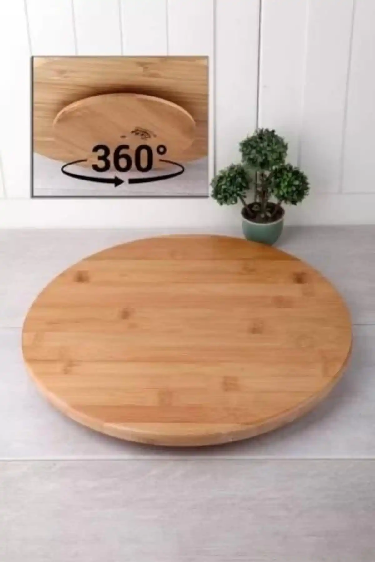 Balsa DPT34 Bambu Dönerli Servis Tabağı 33 Cm*