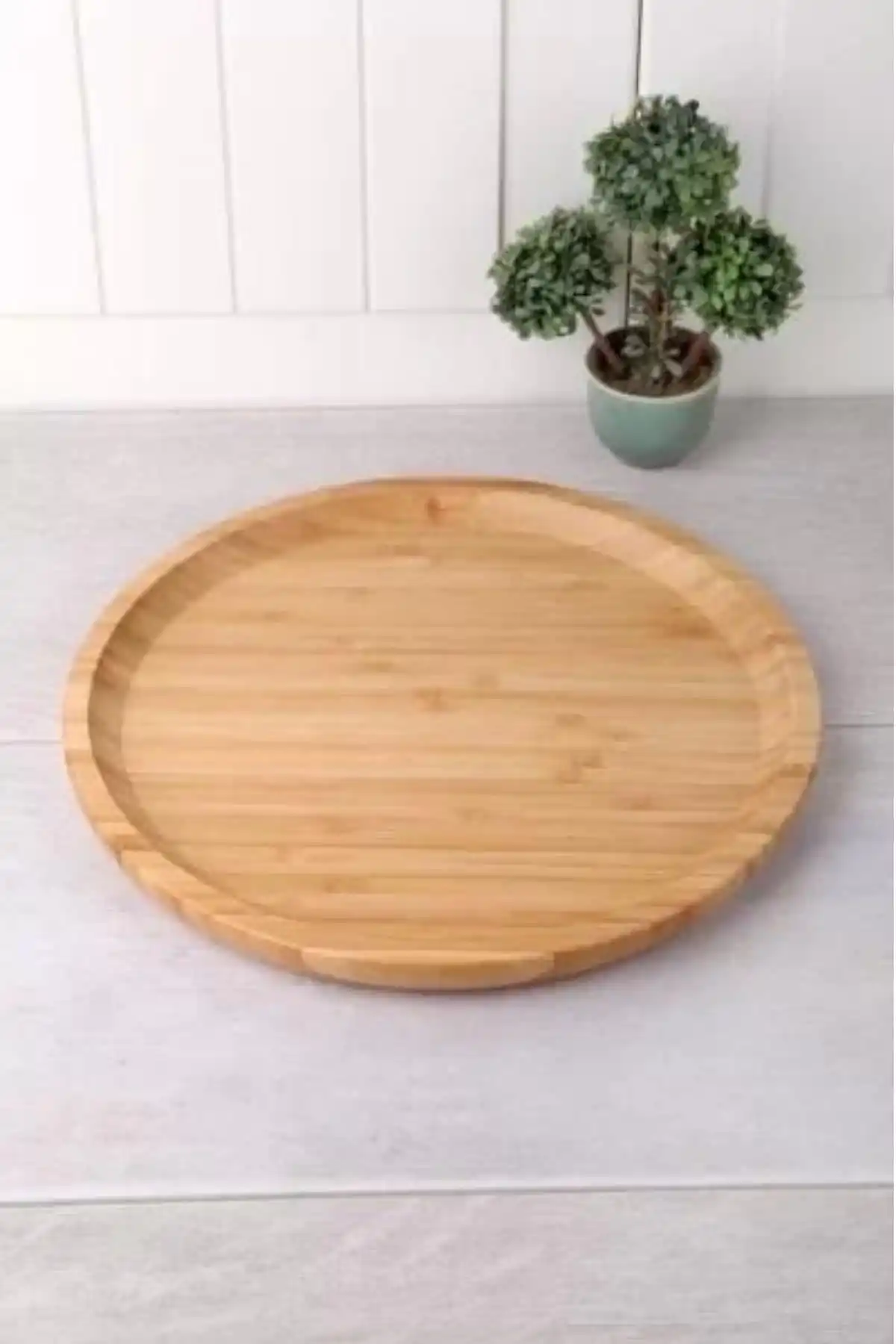 Balsa YUV2525 Bambu Yuvarlak Tabak 25 Cm