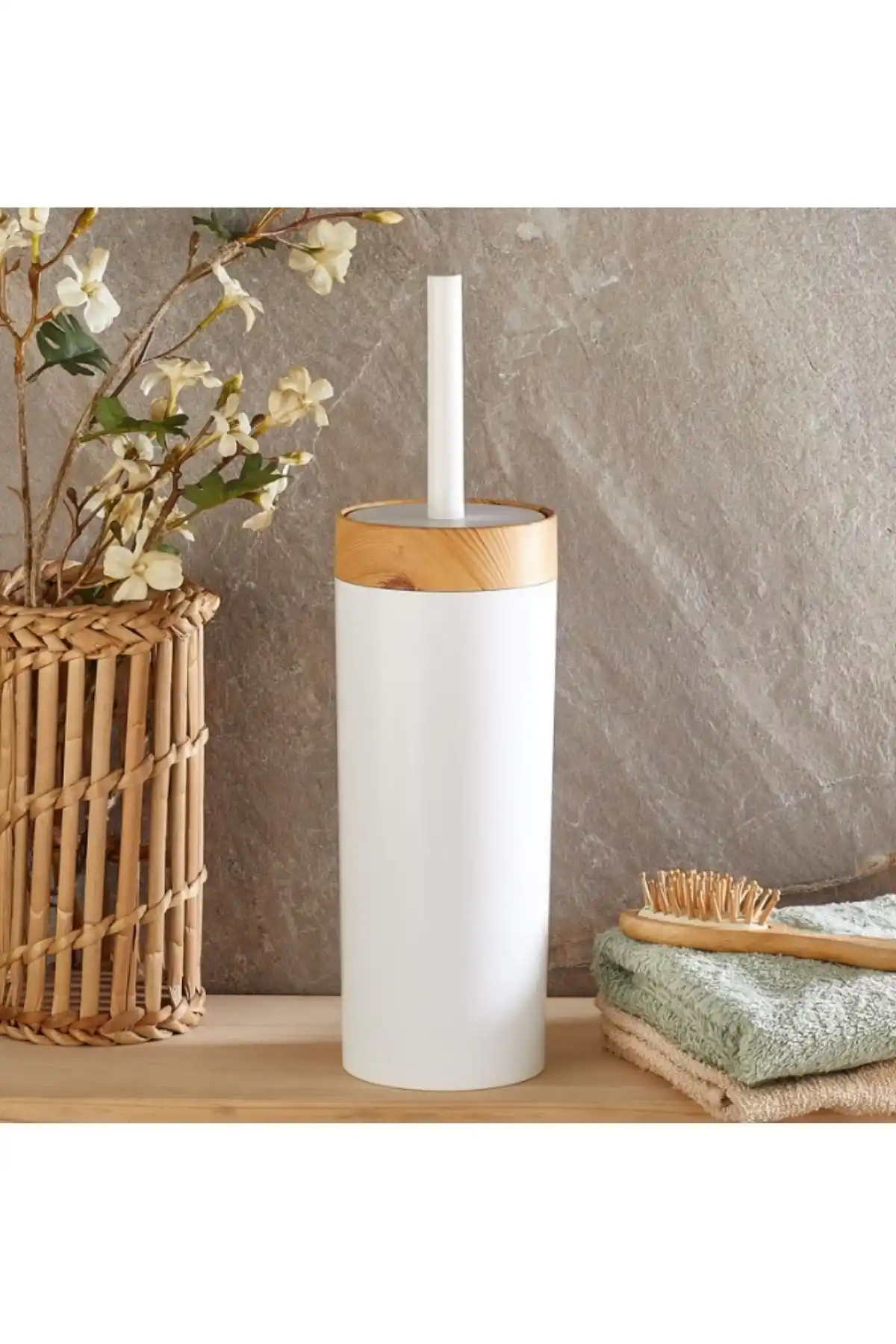 Baroness BS29004 Ahşap Görünümlü Wc Fırça