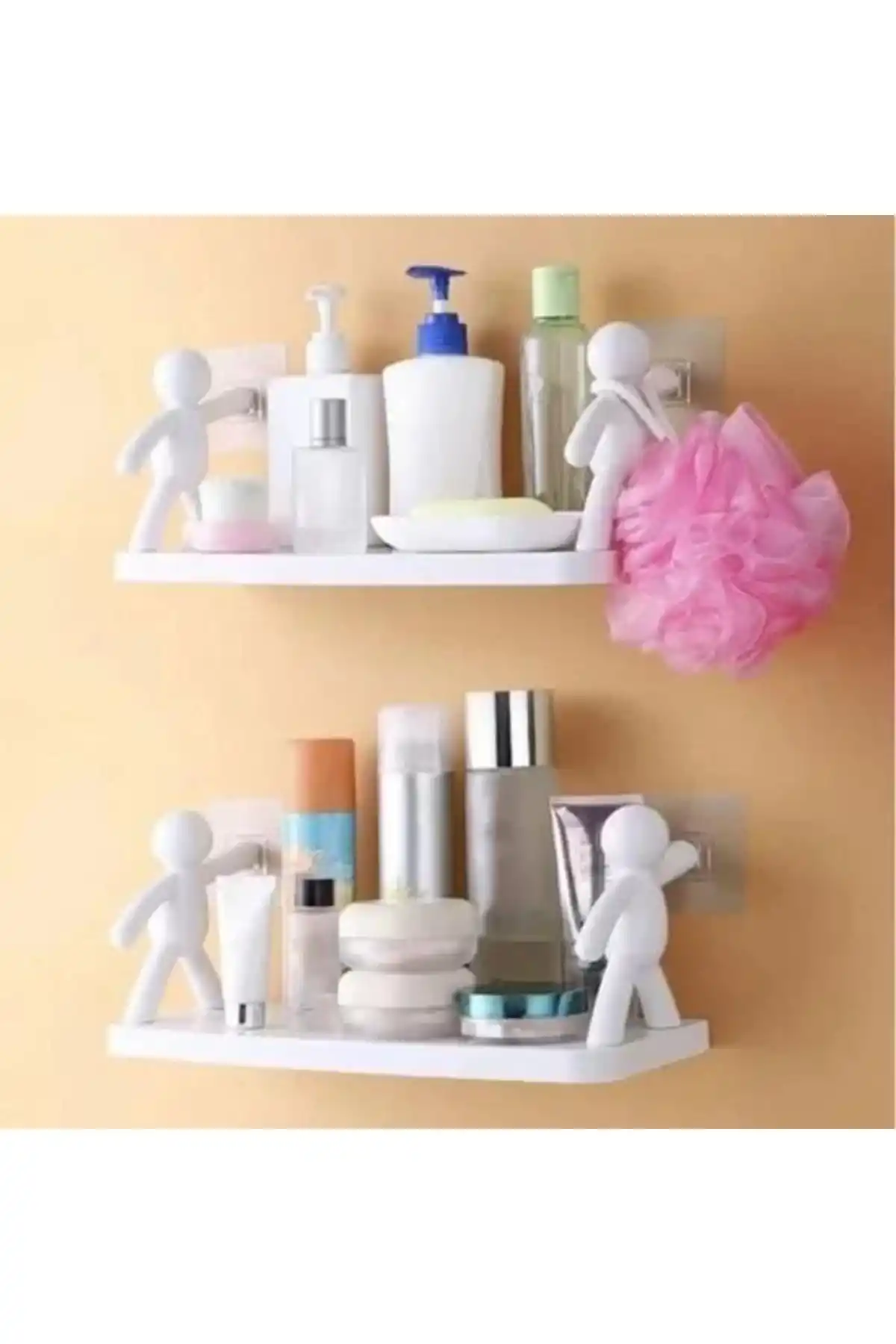 Baysa BAY1124 Plastik Yapışkanlı Raf 13.5x33 Cm Tekli