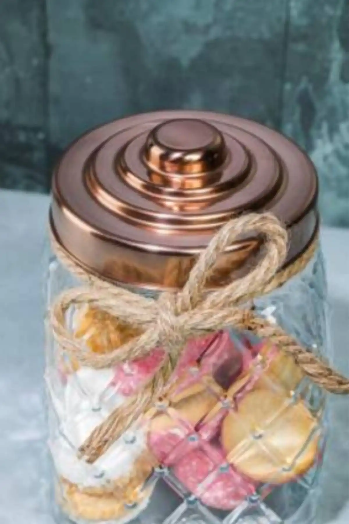 Cooker CKR2268 Bakır Kapaklı Cam Kavanoz 20 Cm (Tekli)