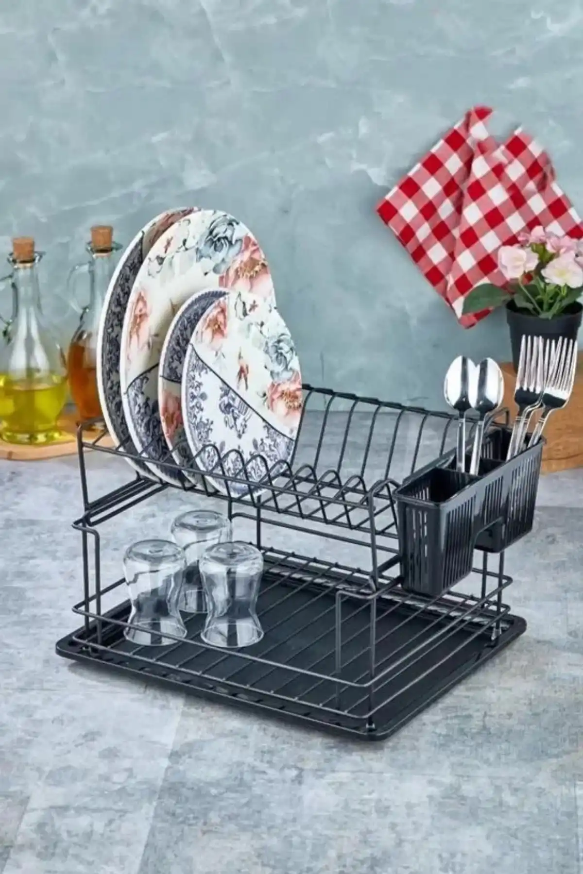 Cooker CKR2925 2 Katlı Metal Siyah Tabaklık