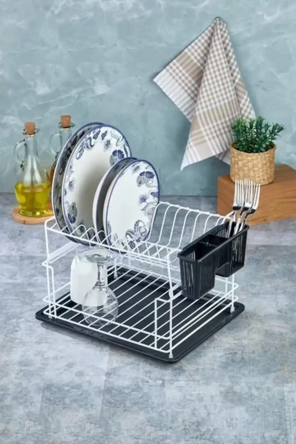 Cooker CKR2926 2 Katlı Metal Beyaz Tabaklık