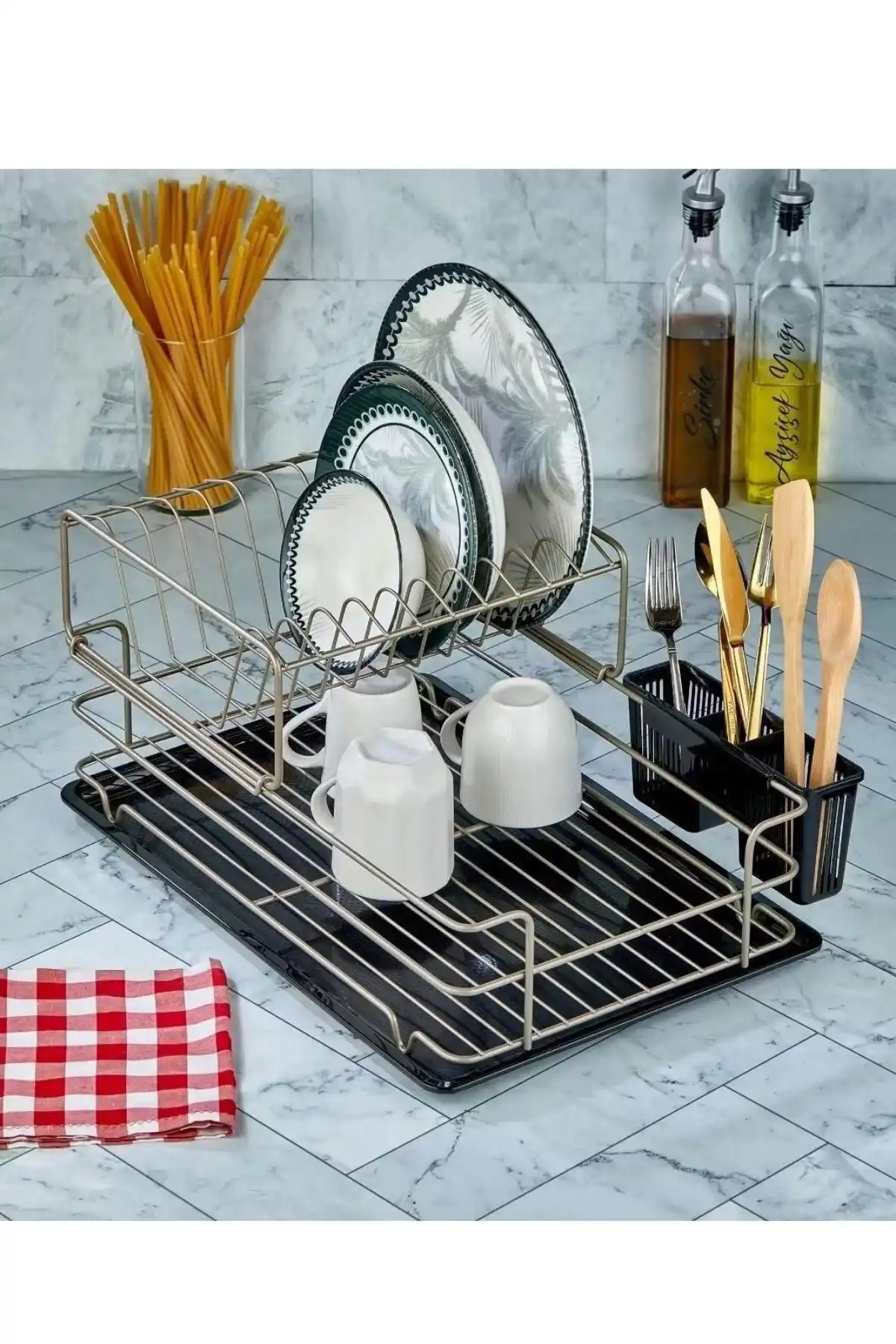 Cooker CKR2986 Metal Saten İki Katlı Tabaklık