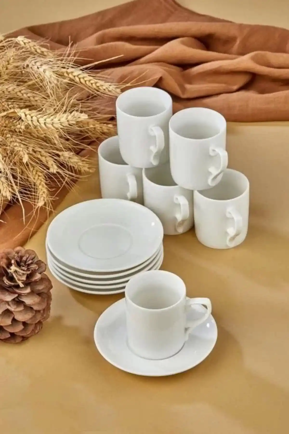 Cooker CKR3298 Porselen Kahve Fincan Takımı 6lı