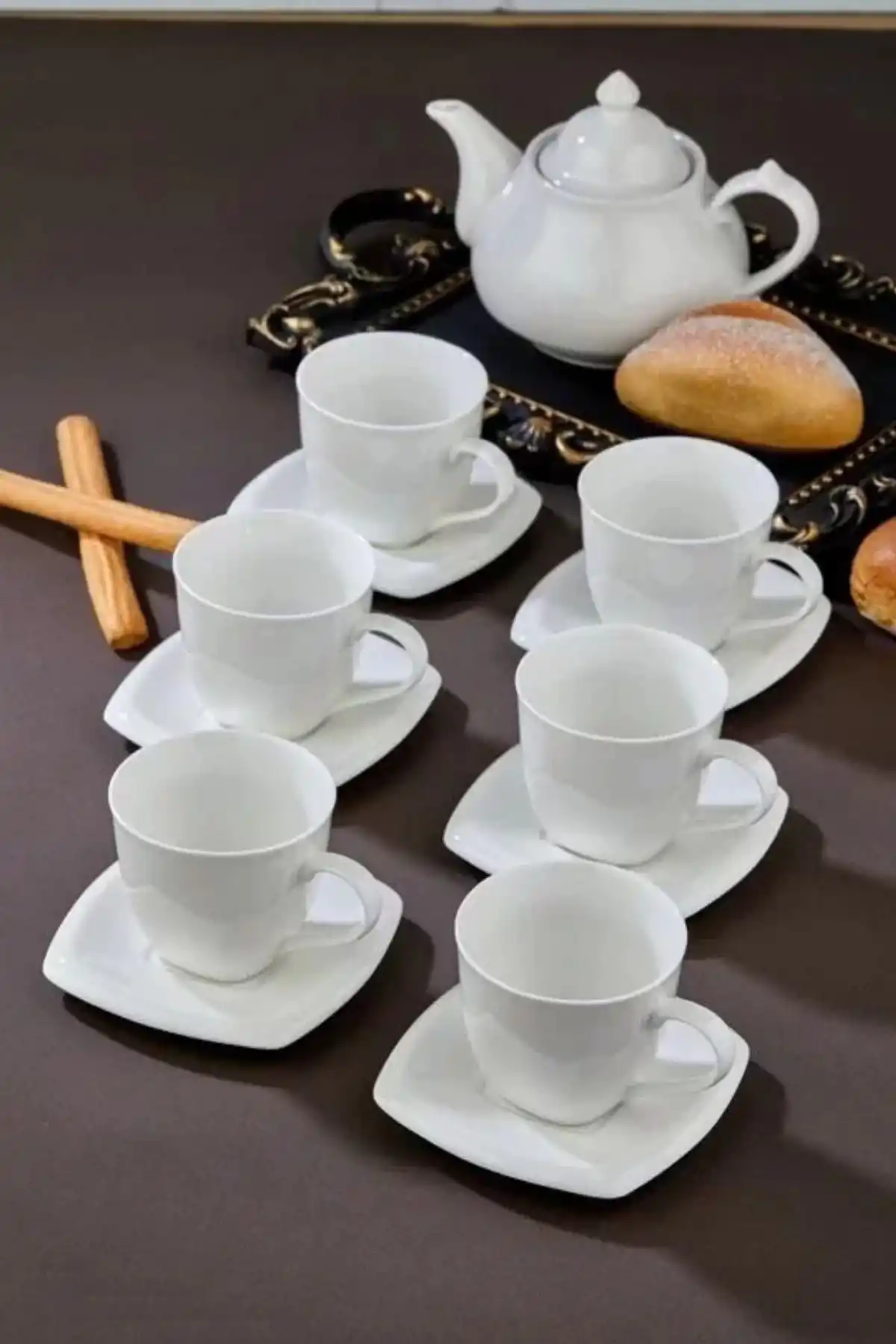 Cooker CKR3303 Porselen Çay Fincanı 6 Lı