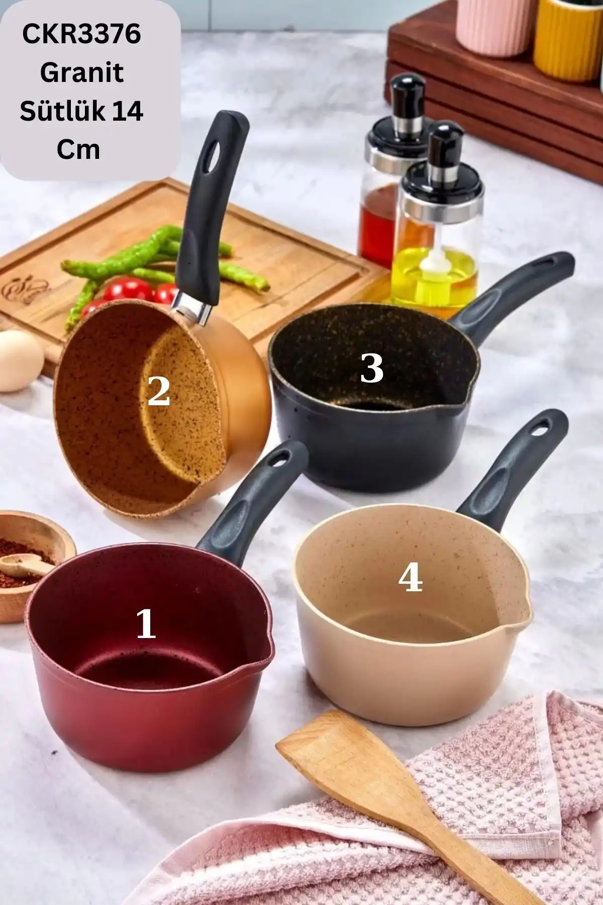 Cooker CKR3376 Granit Sütlük 14 Cm 1 Adet