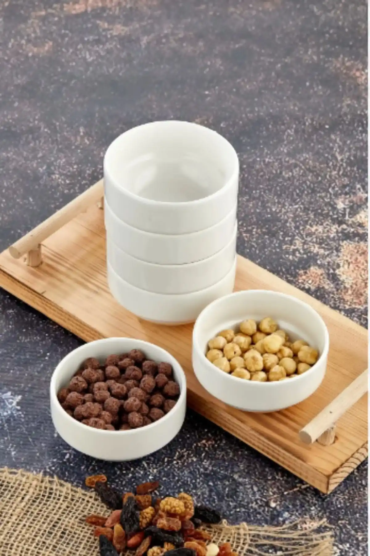 Cooker CKR4133 Beyaz Porselen Joker Kase 10 cm 6lı