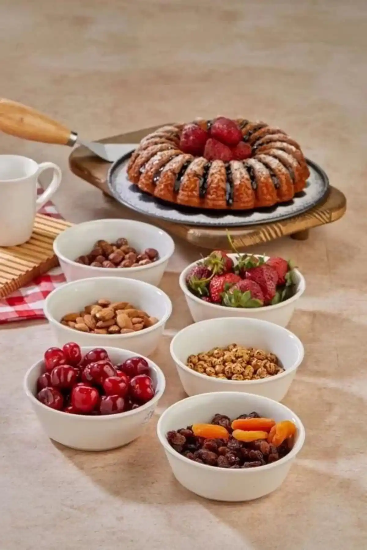 Cooker CKR4154 Porselen Çerezlik 12 cm 6lı