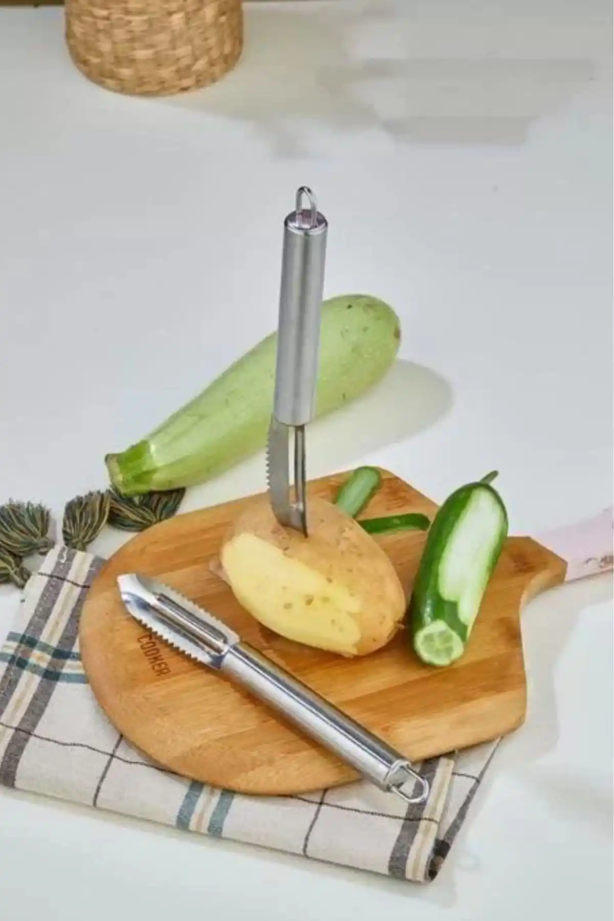 Cooker YK1203 Çelik Meyve ve Sebze Soyacağı